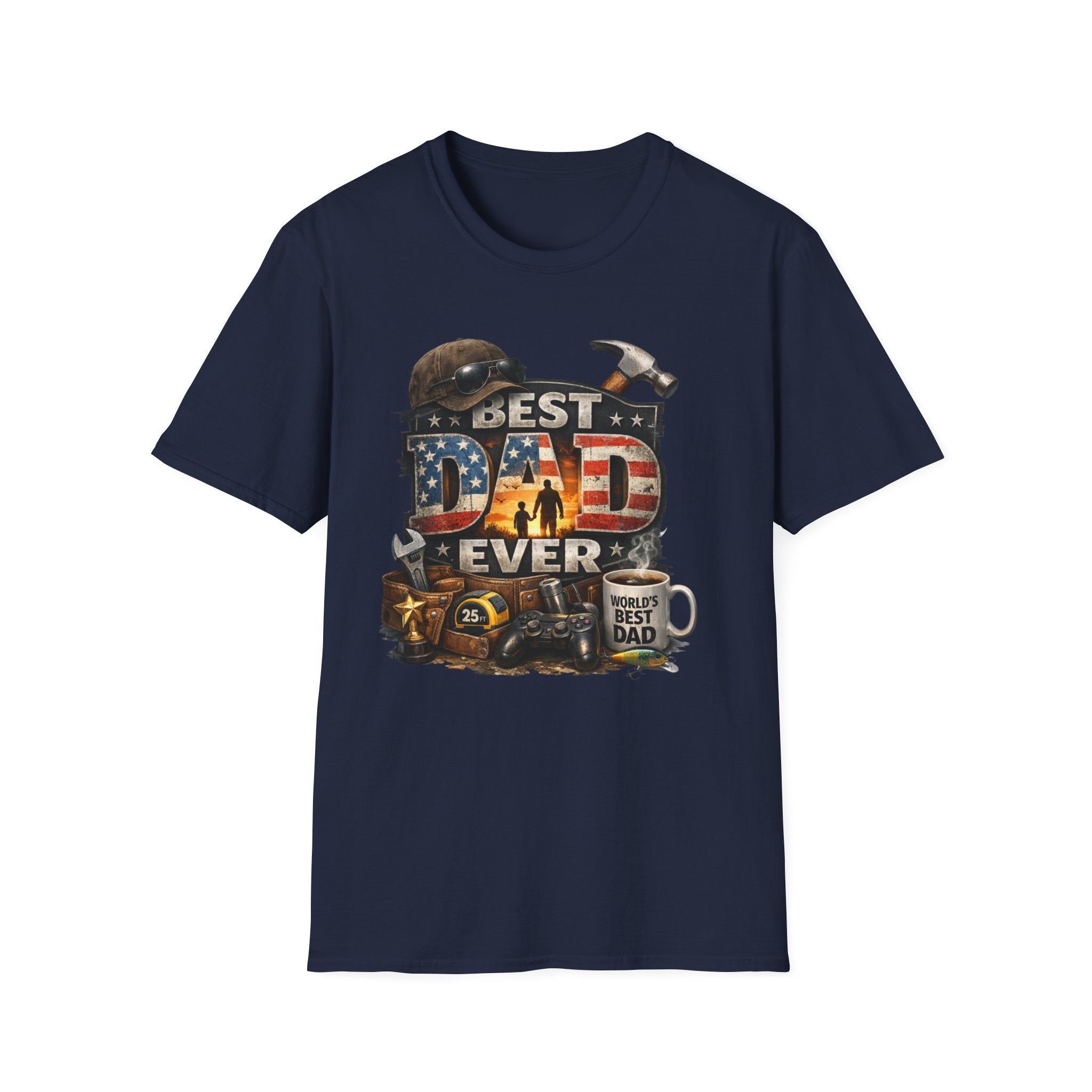 Best Dad Ever Carpenter T-Shirt – Father’s Day Tool Vintage Tee