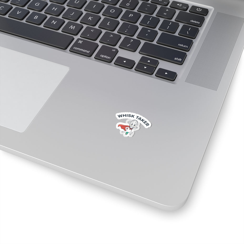 Whisk Taker Sticker | kitchen pun sticker, foodie humor