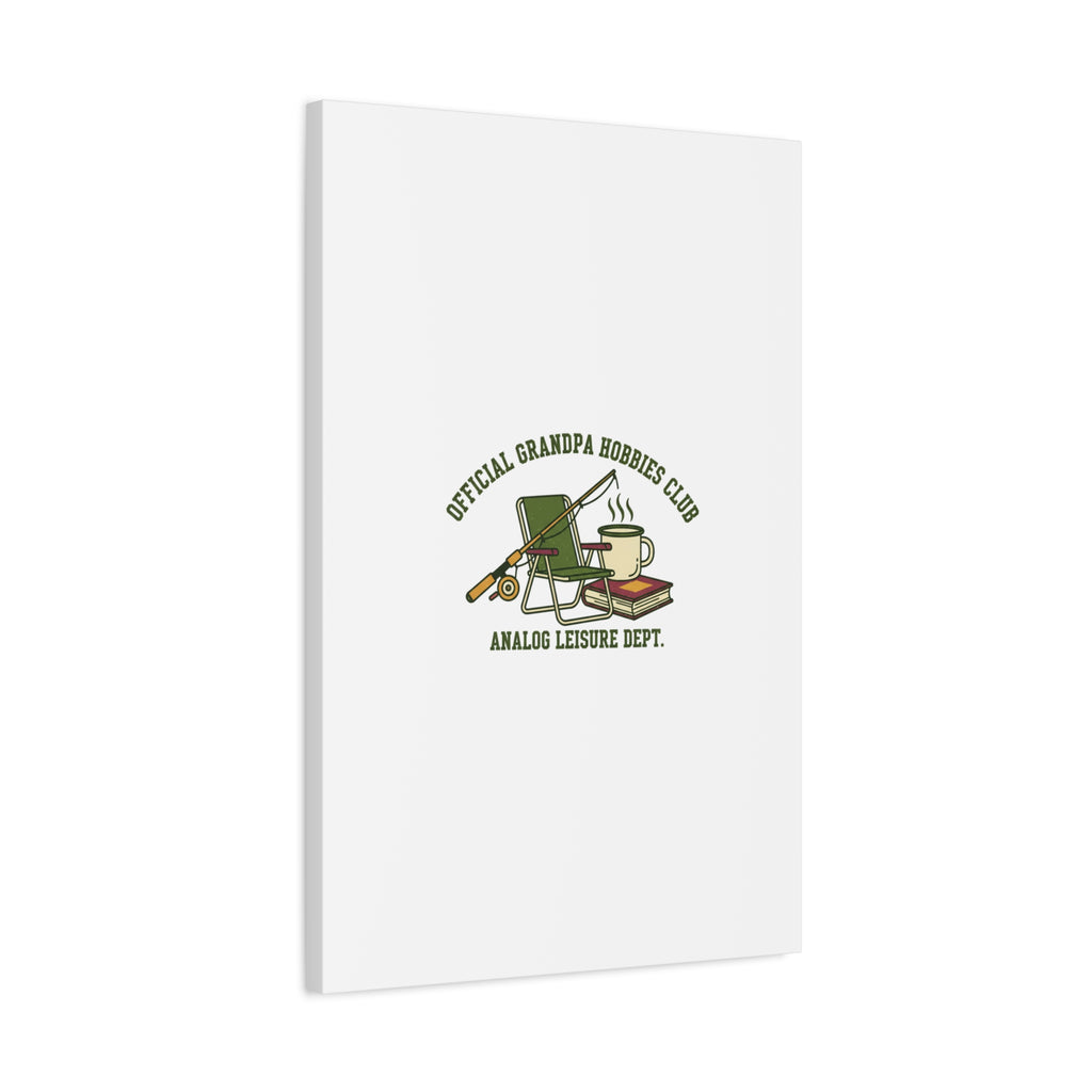 Analog Leisure Dept. Fishing Graphic Canvas | Grandpa Core, Retro Wildlife