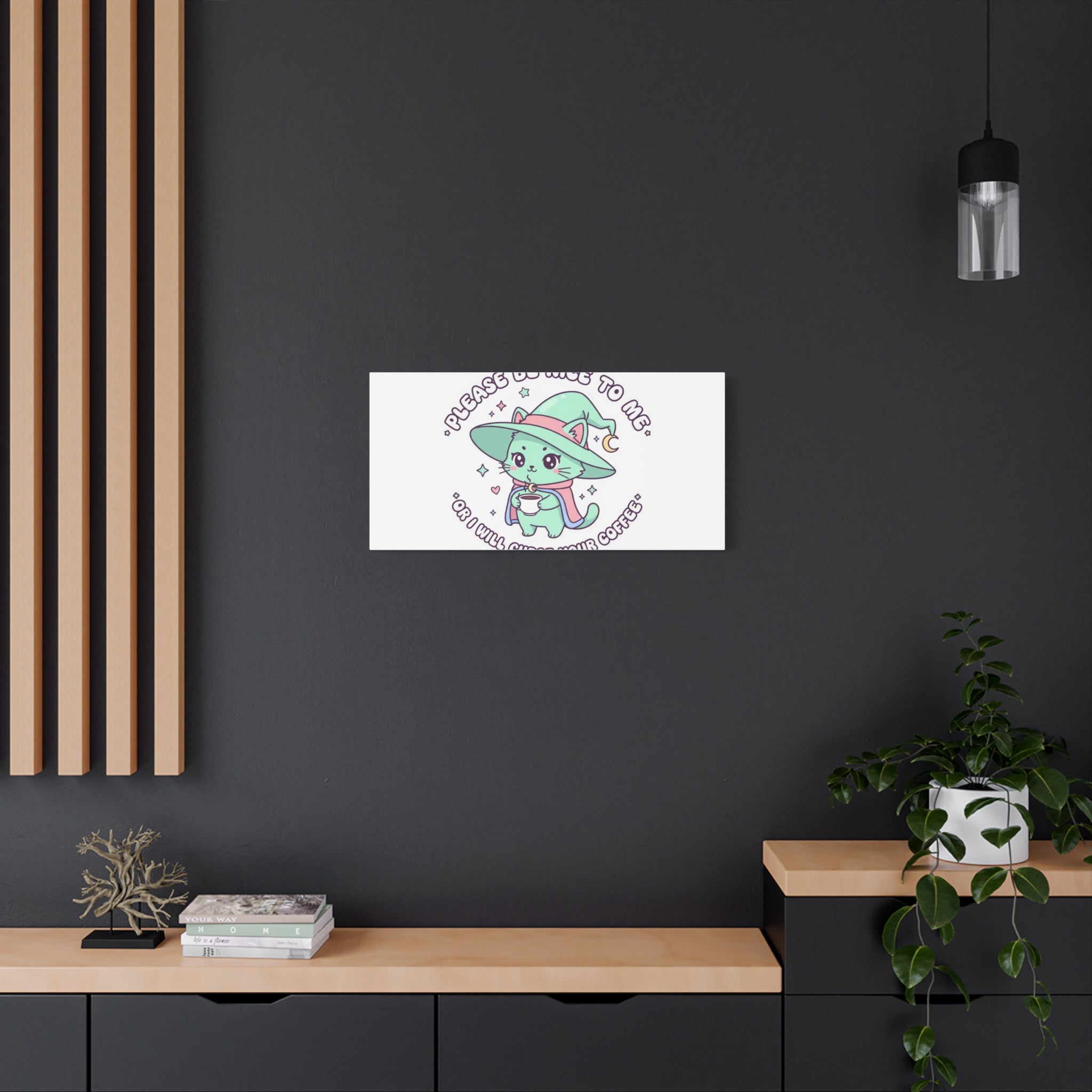 Please Be Nice To Me Canvas | Soft Threat kawaii menacing art