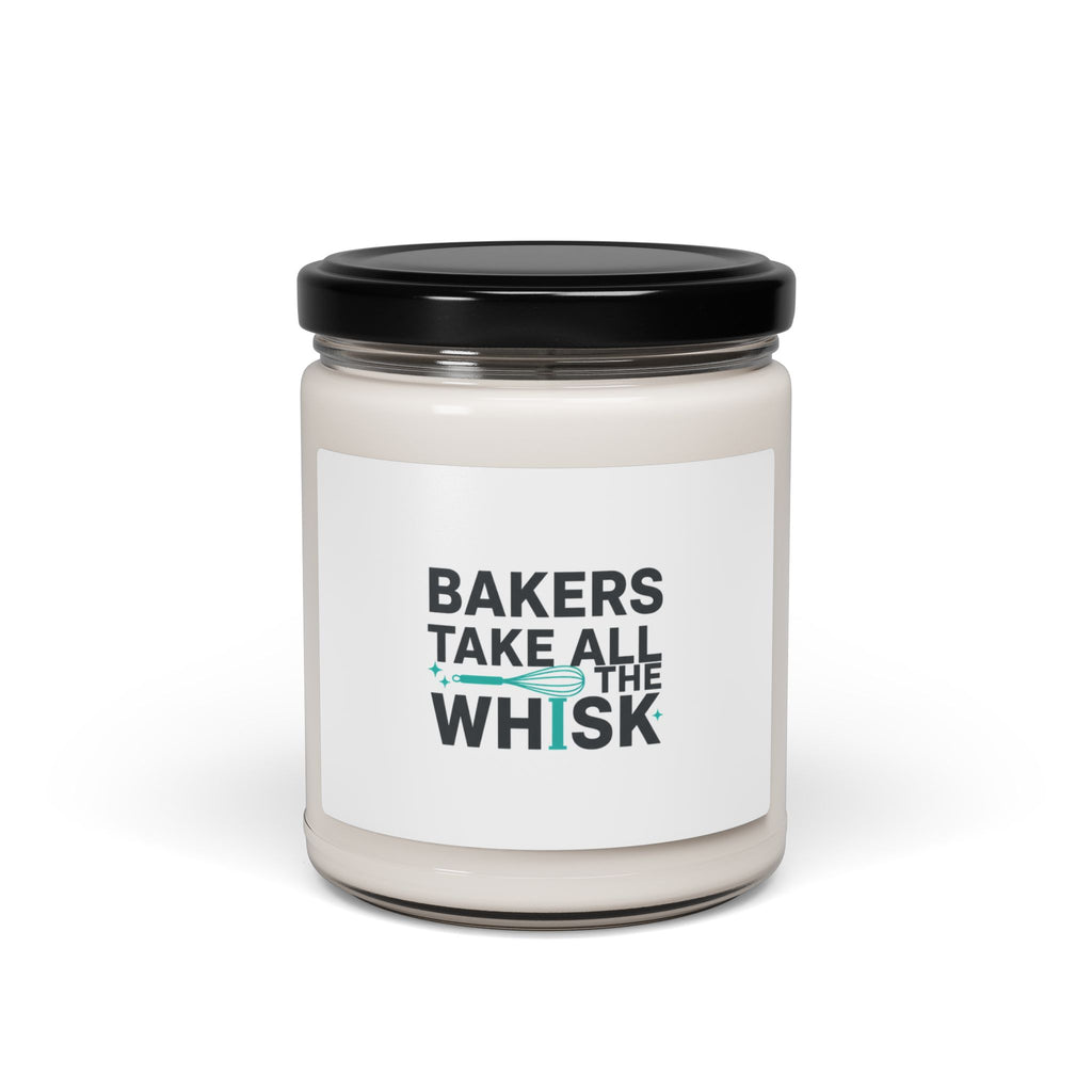 Bakers Take All The Whisk Candle | Kitchen Pun Minimalism