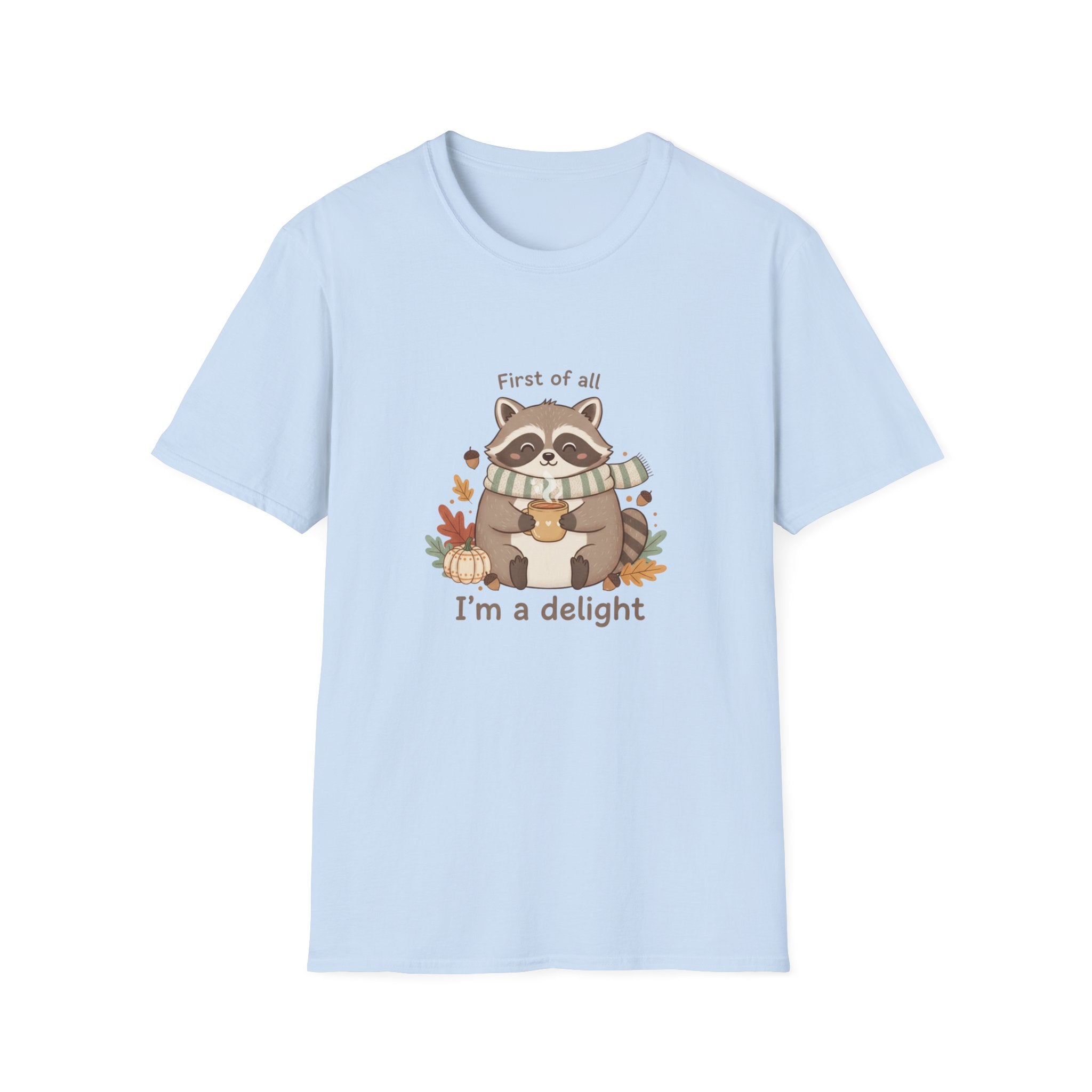 Cozy Raccoon Autumn Shirt | I'm a delight tee