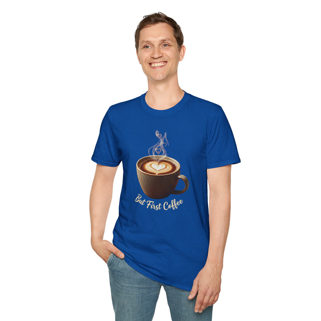 Coffee Lover T-Shirt — Latte Art Cup Graphic Tee