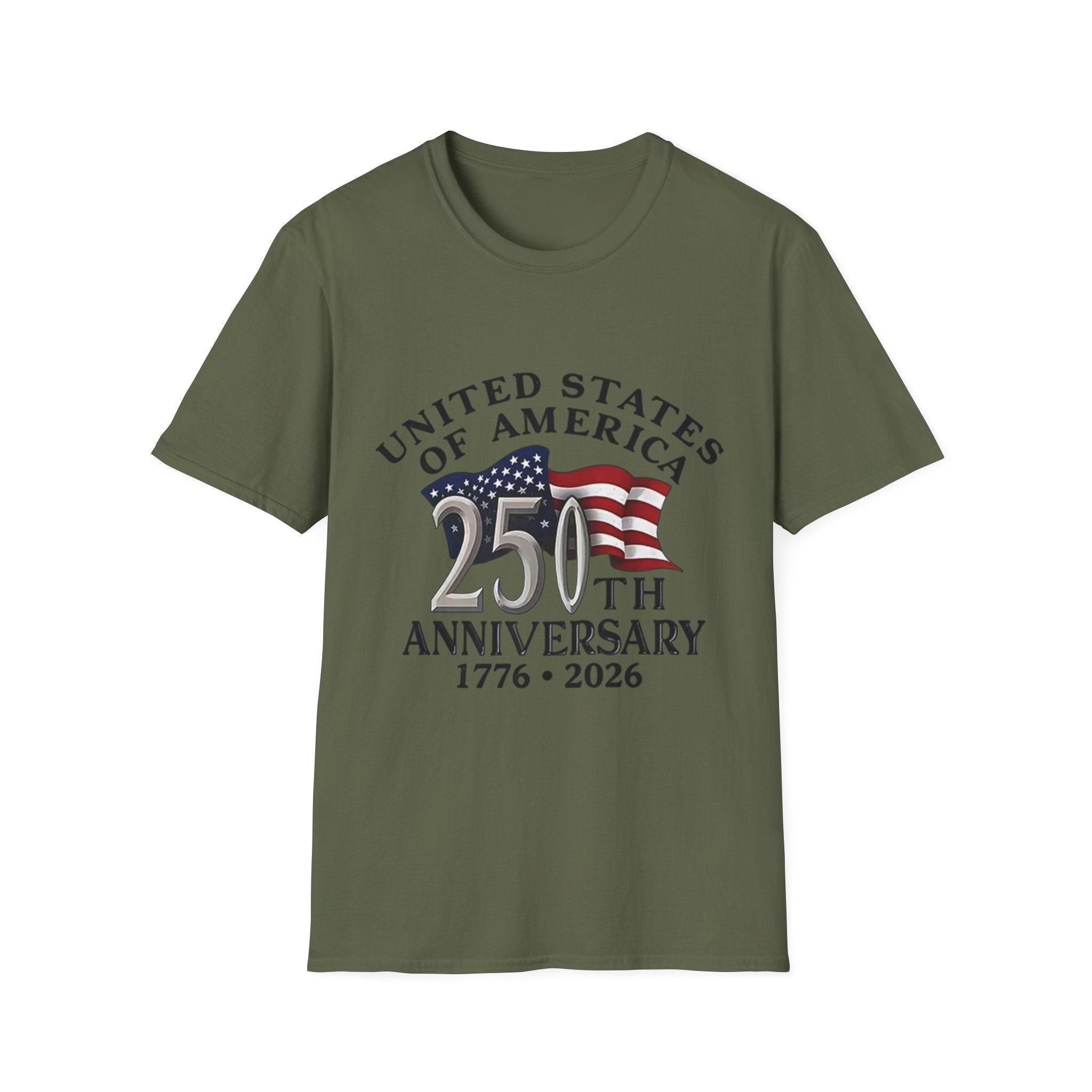 250th Anniversary T-Shirt — United States of America 1776–2026 Flag Tee