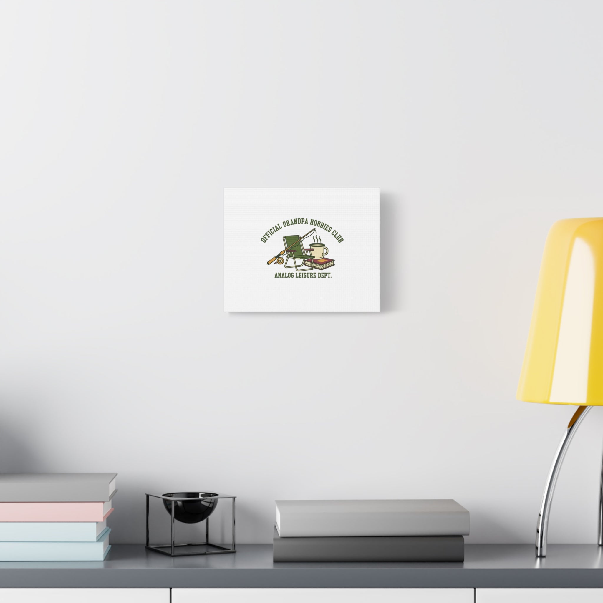 Analog Leisure Dept. Fishing Graphic Canvas | Grandpa Core, Retro Wildlife