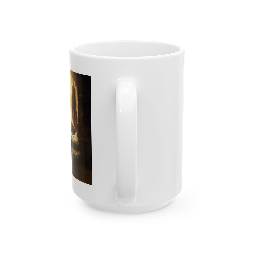He Is Risen Indeed Ceramic Mug — Easter Religious Coffee Cup (11oz, 15oz)