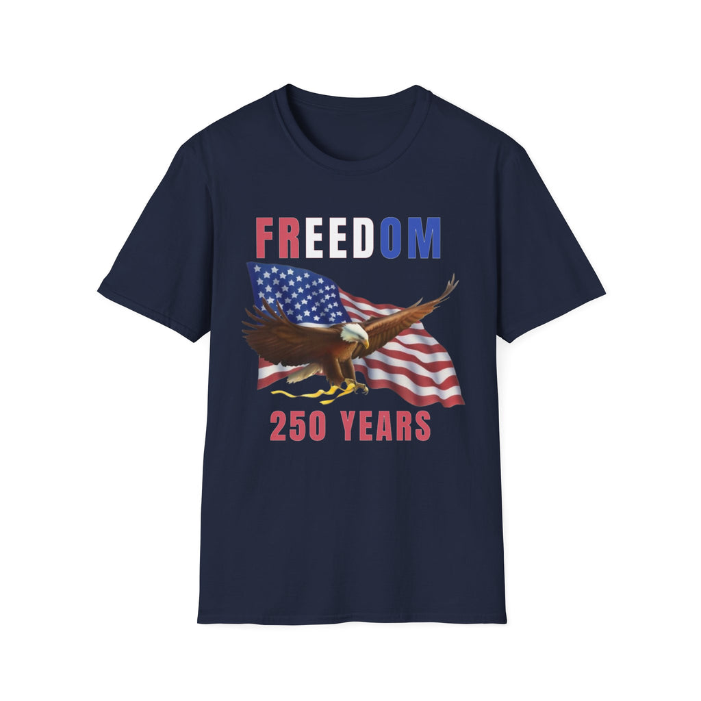 Freedom Eagle 250 Years T-Shirt | American Flag Patriotic Tee
