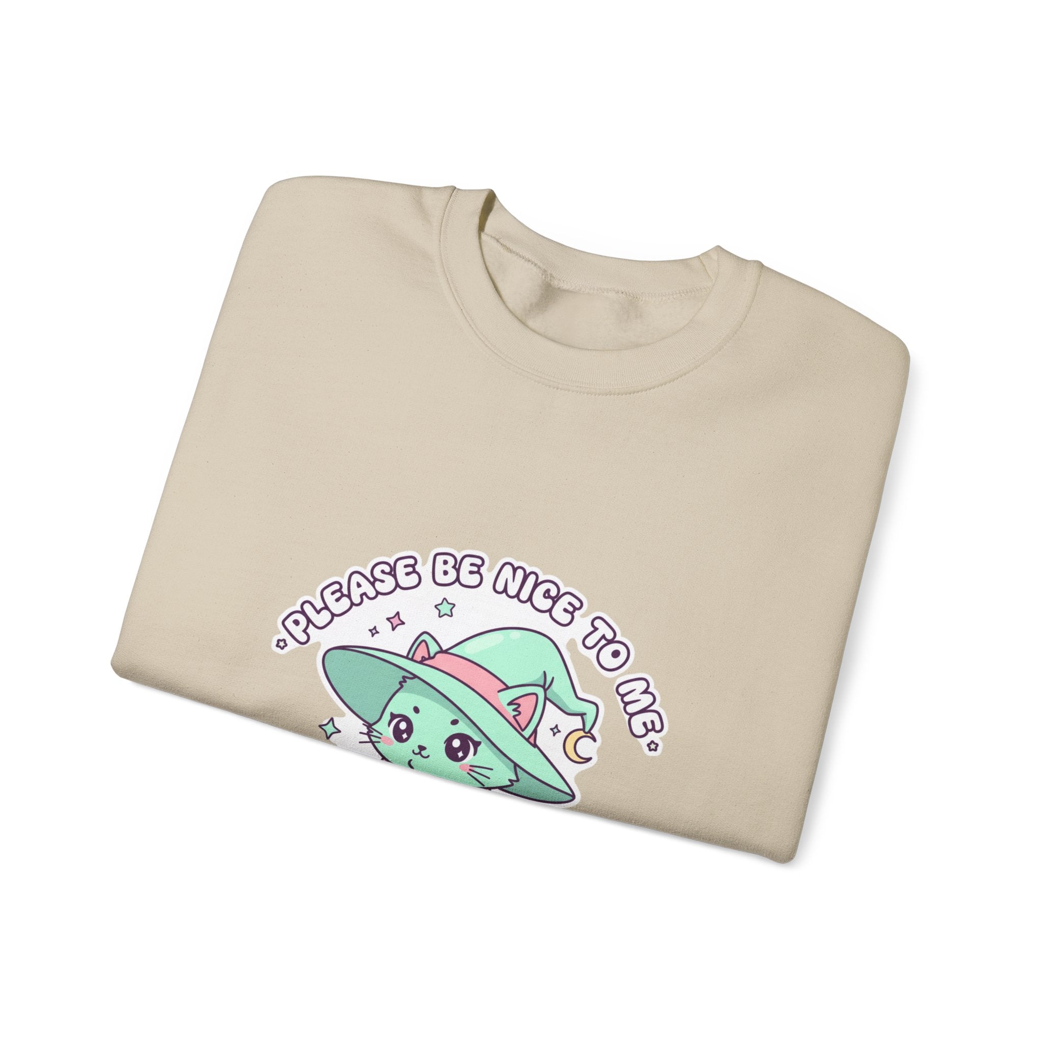 Please Be Nice To Me Sweatshirt | Soft Threat kawaii menacing pastel