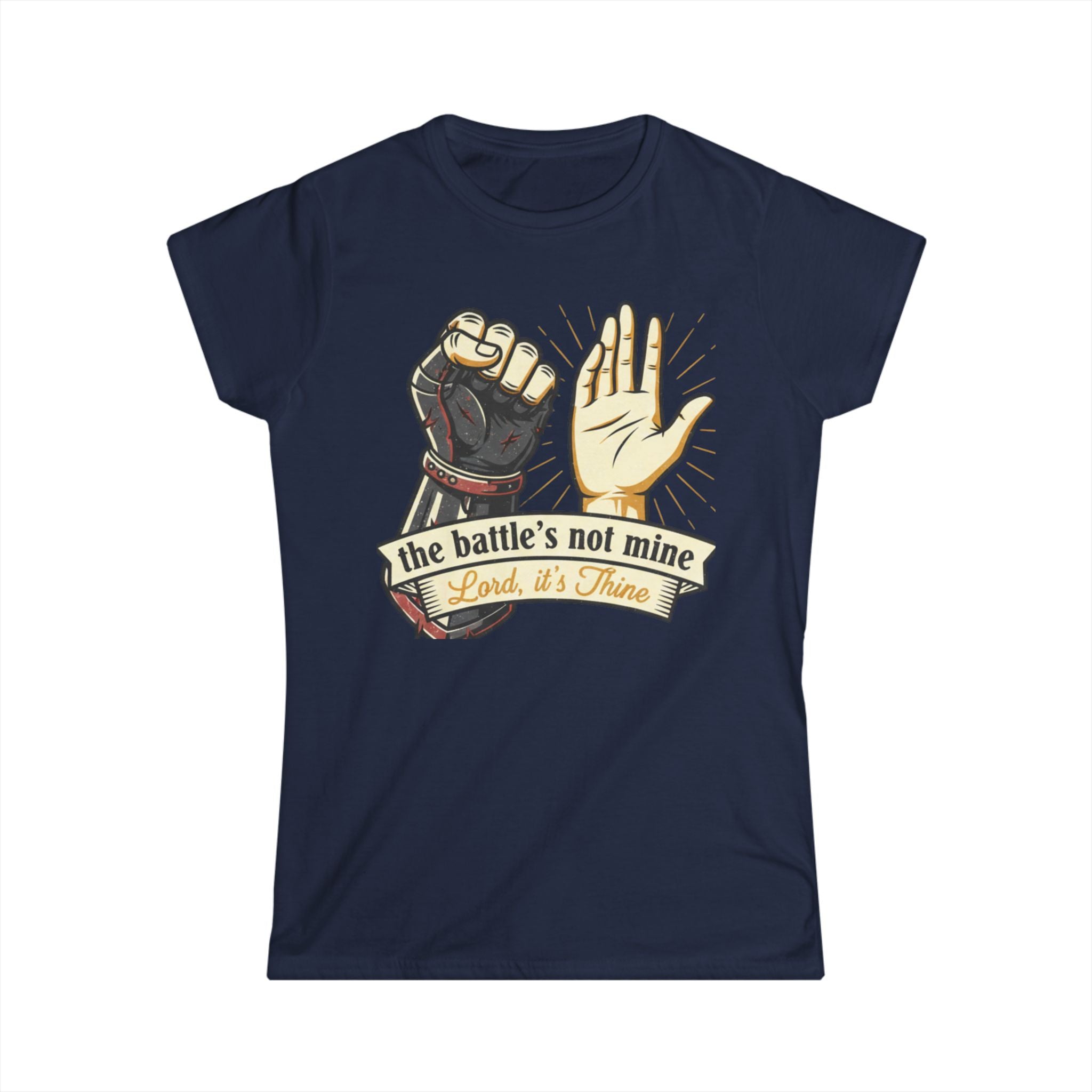 The Battle's Not Mine Women's Softstyle Tee