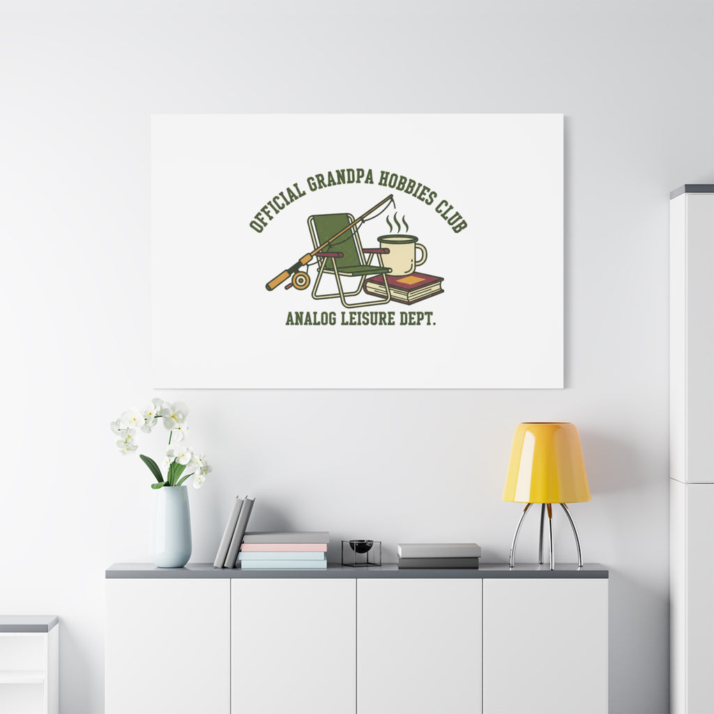 Analog Leisure Dept. Fishing Graphic Canvas | Grandpa Core, Retro Wildlife