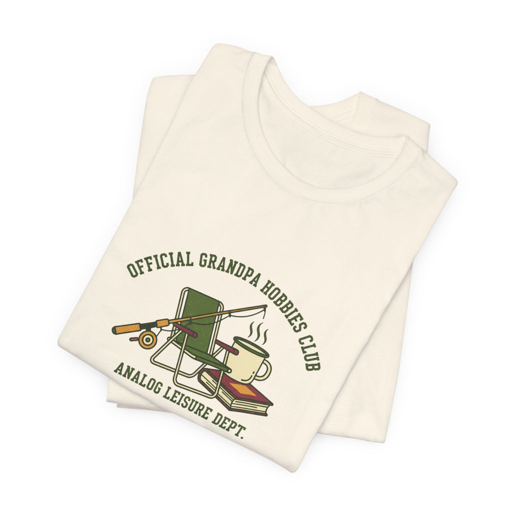 Official Grandpa Hobbies Club Tee | retro fishing shirt, vintage wildlife tee