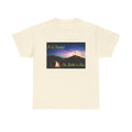 T-Shirt – 'It Is Finished / The Battle is Over' Christian Cross Sunset Tee