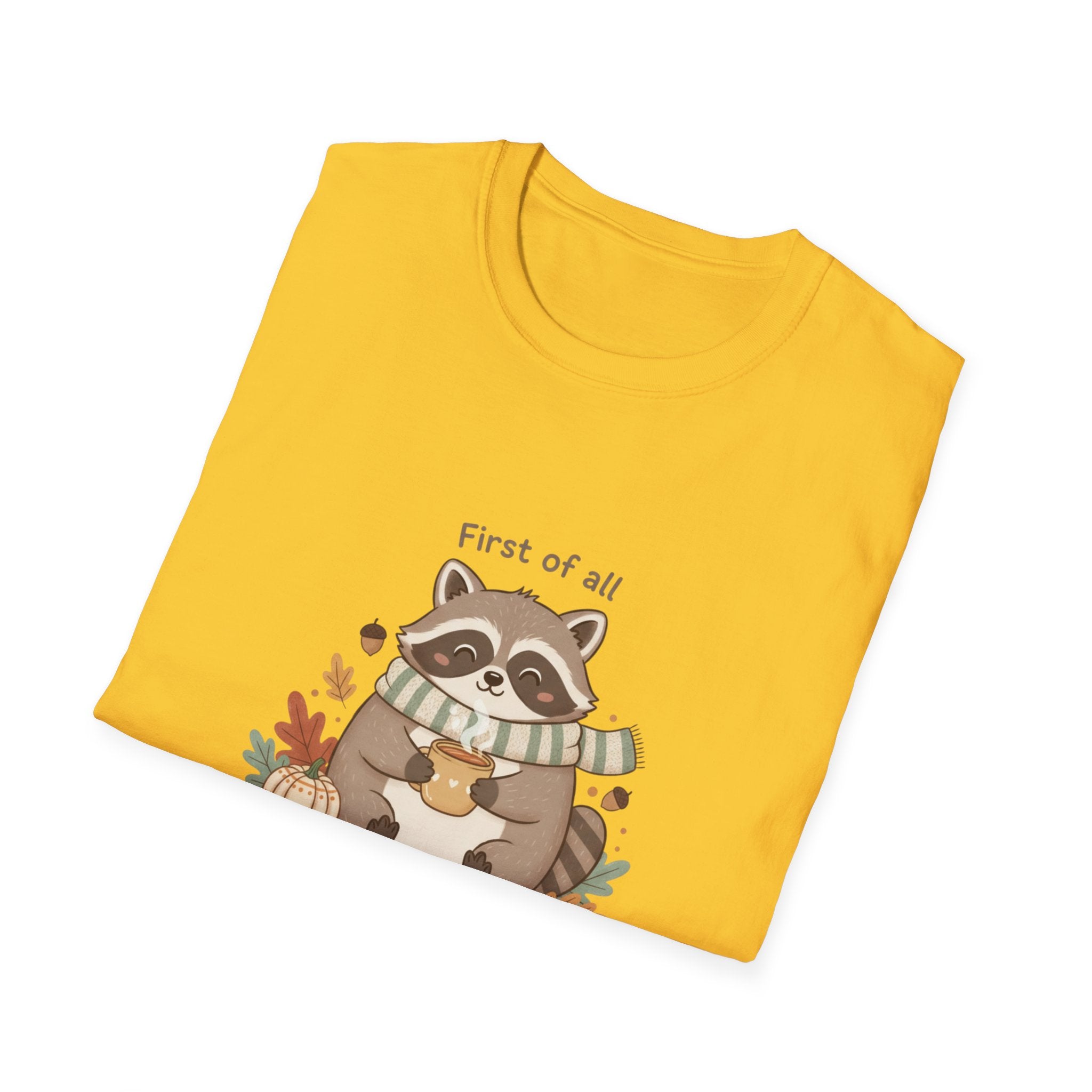 Cozy Raccoon Autumn Shirt | I'm a delight tee