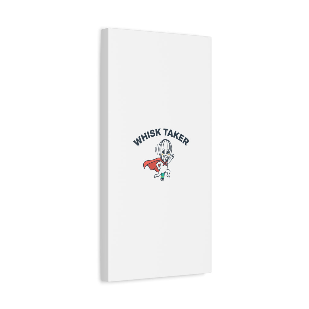 Whisk Taker Canvas, Stretched | Kitchen Pun Minimalism, cooking humor