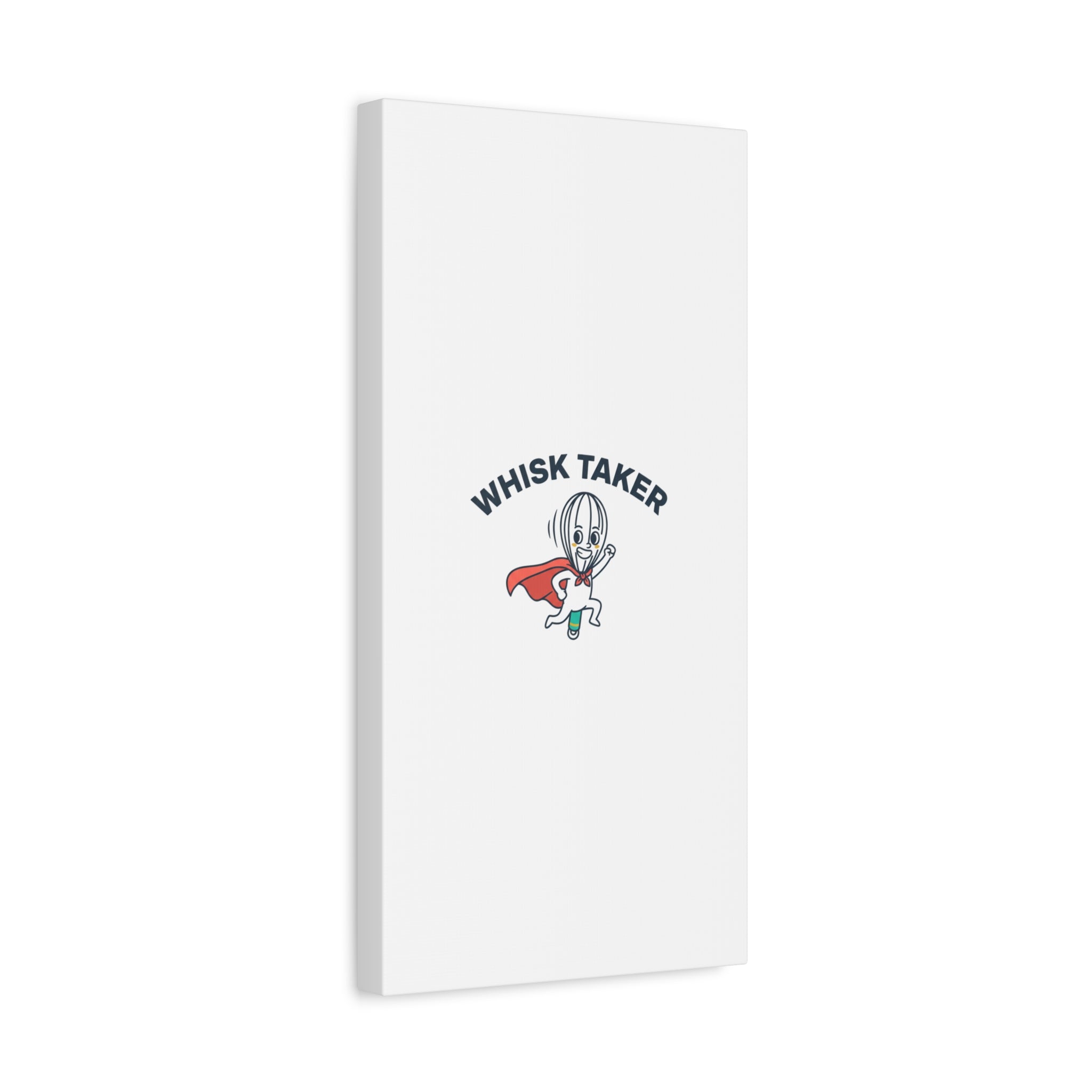 Whisk Taker Canvas, Stretched | Kitchen Pun Minimalism, cooking humor