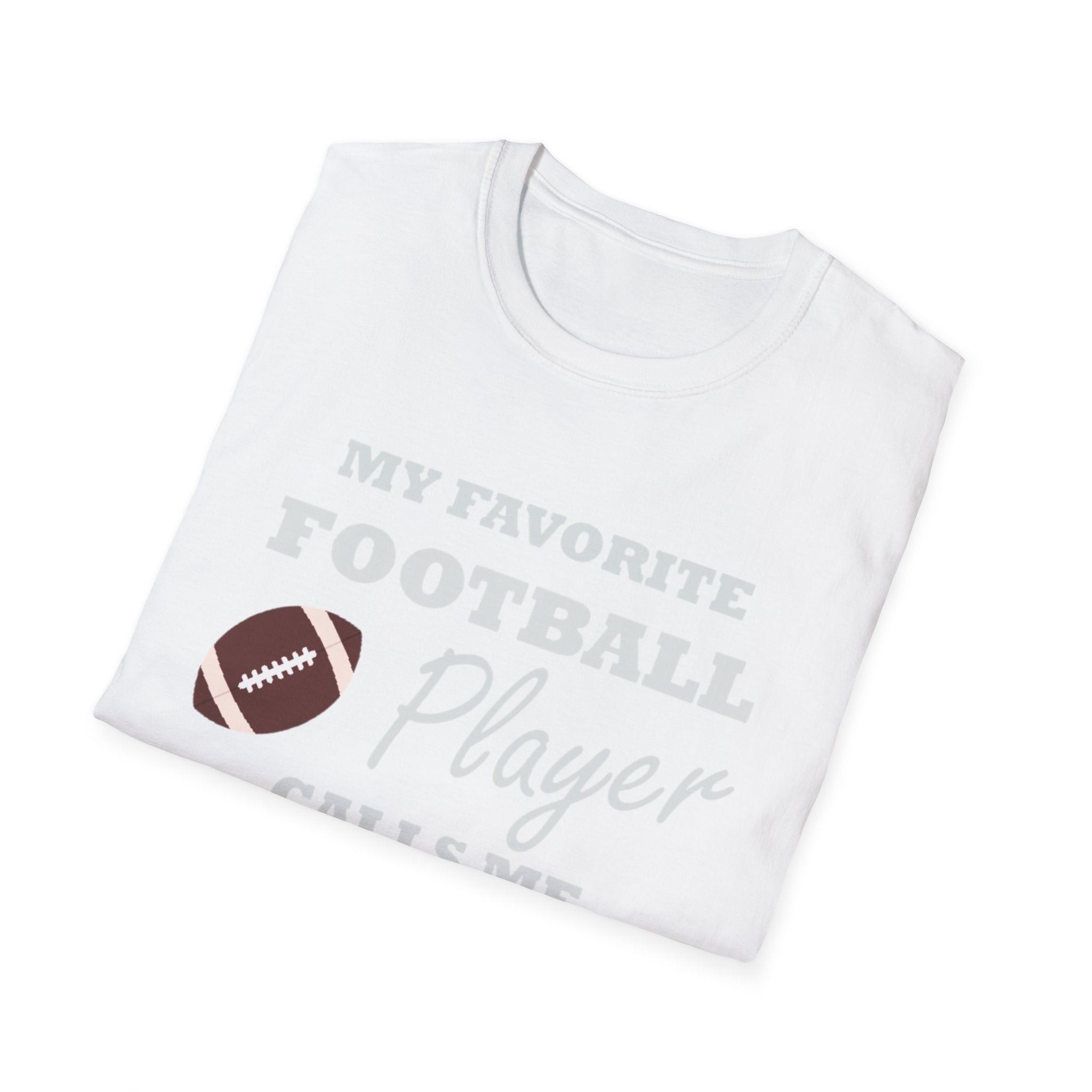 My Favorite Football Player Calls Me Mema T-Shirt — Grandma Football Mom Gift