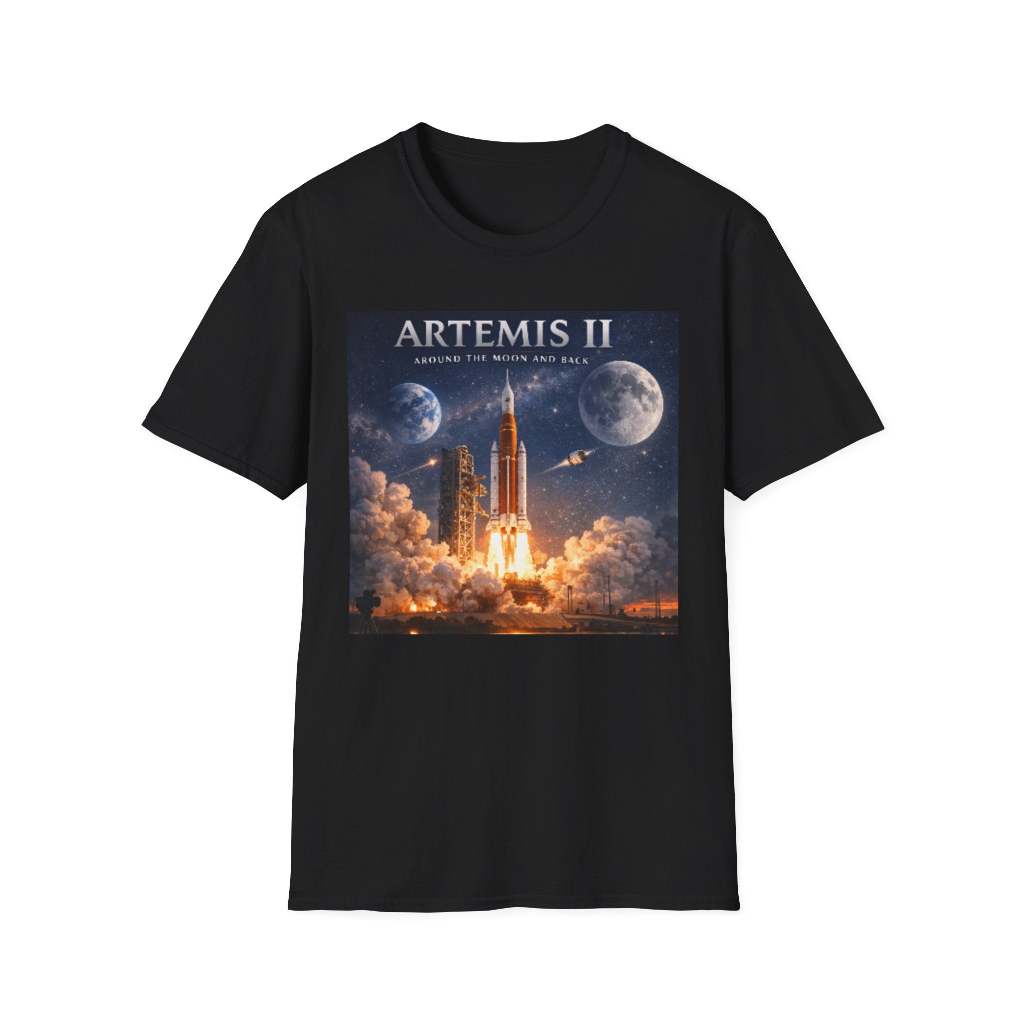 Artemis II Rocket Launch T-Shirt — NASA-Inspired Space Mission Tee