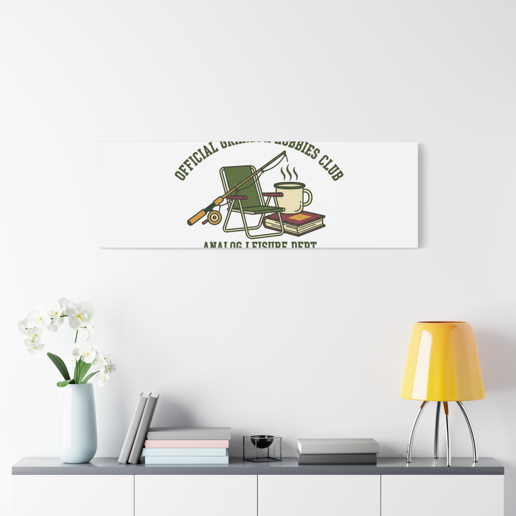 Analog Leisure Dept. Fishing Graphic Canvas | Grandpa Core, Retro Wildlife