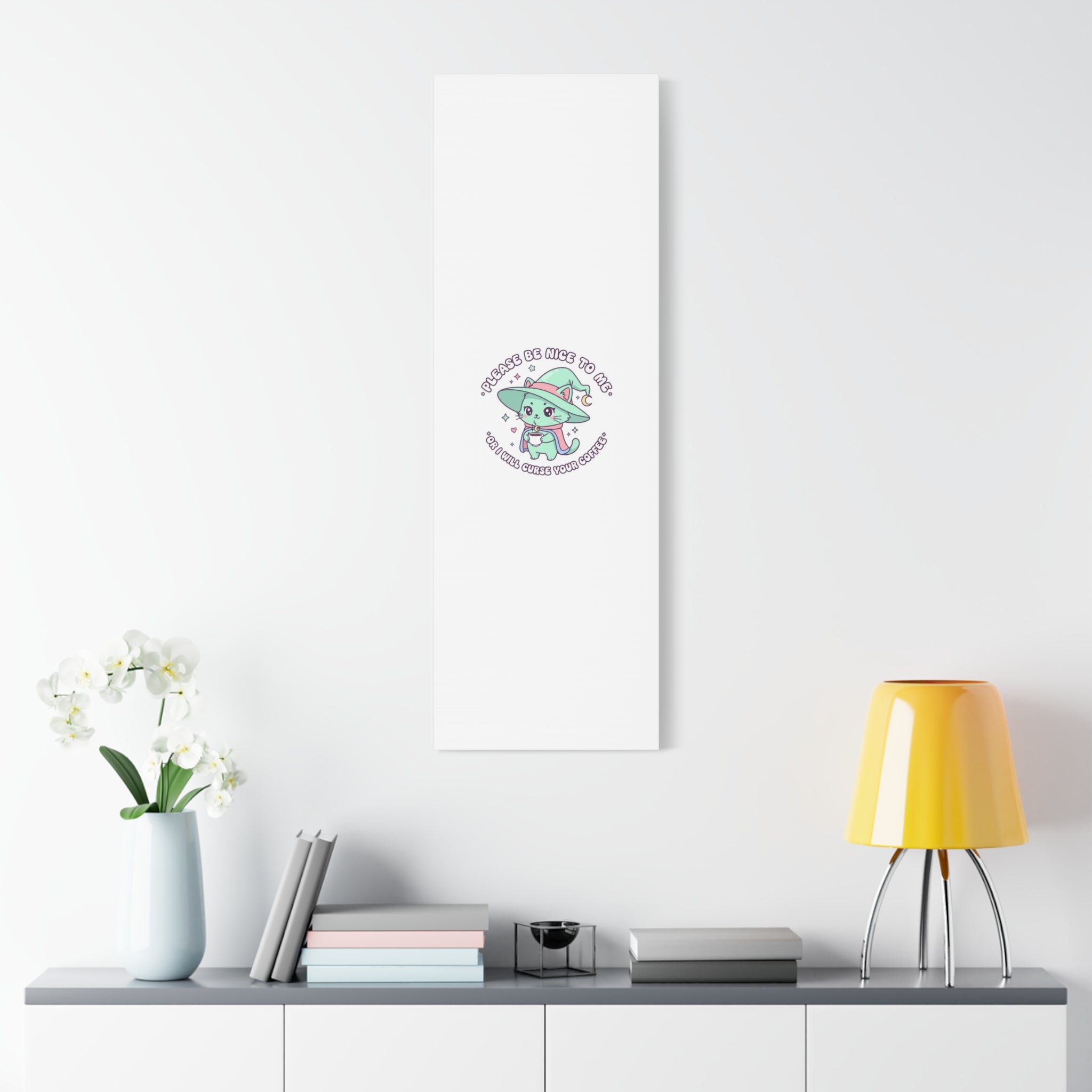 Please Be Nice To Me Canvas | Soft Threat kawaii menacing art