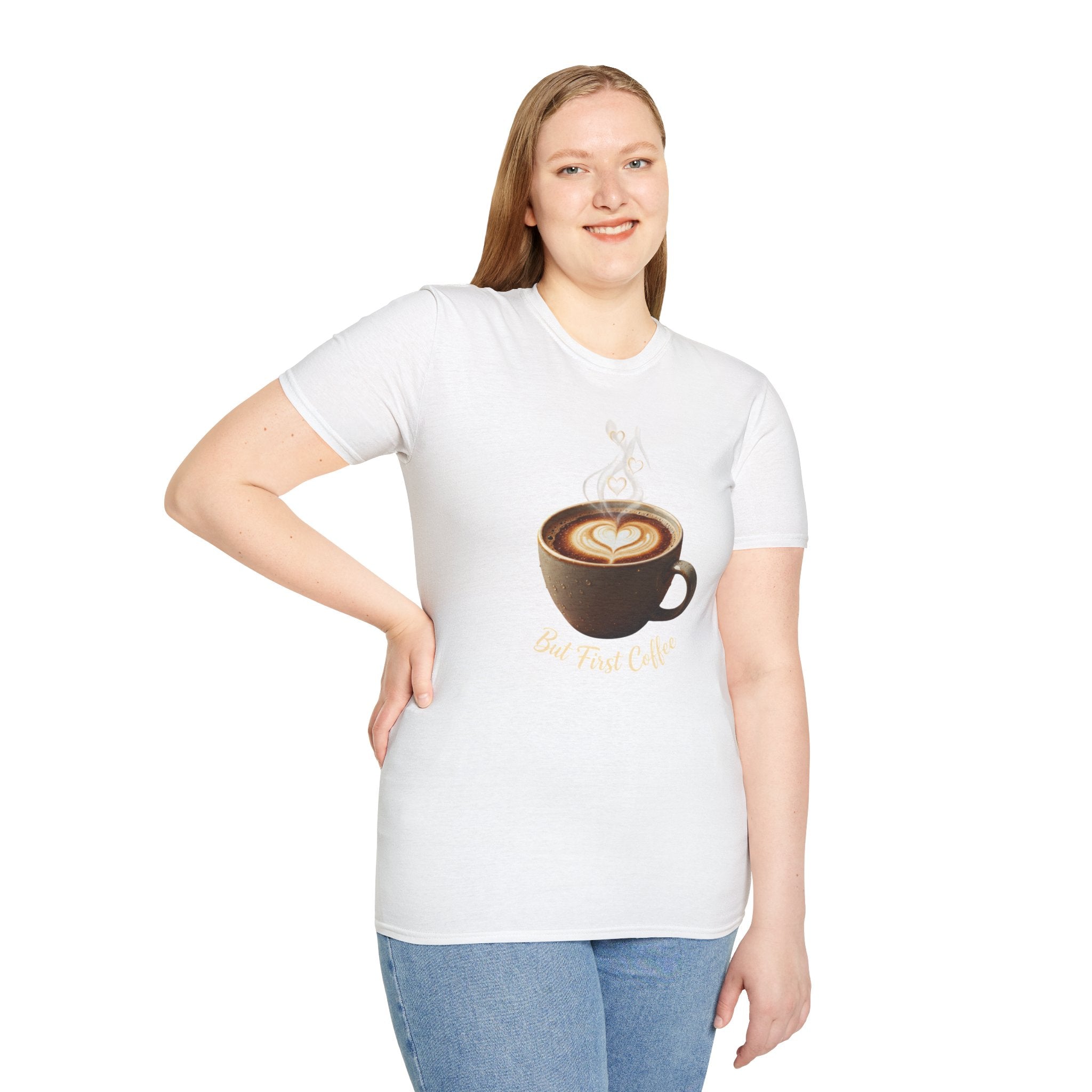 Coffee Lover T-Shirt — Latte Art Cup Graphic Tee