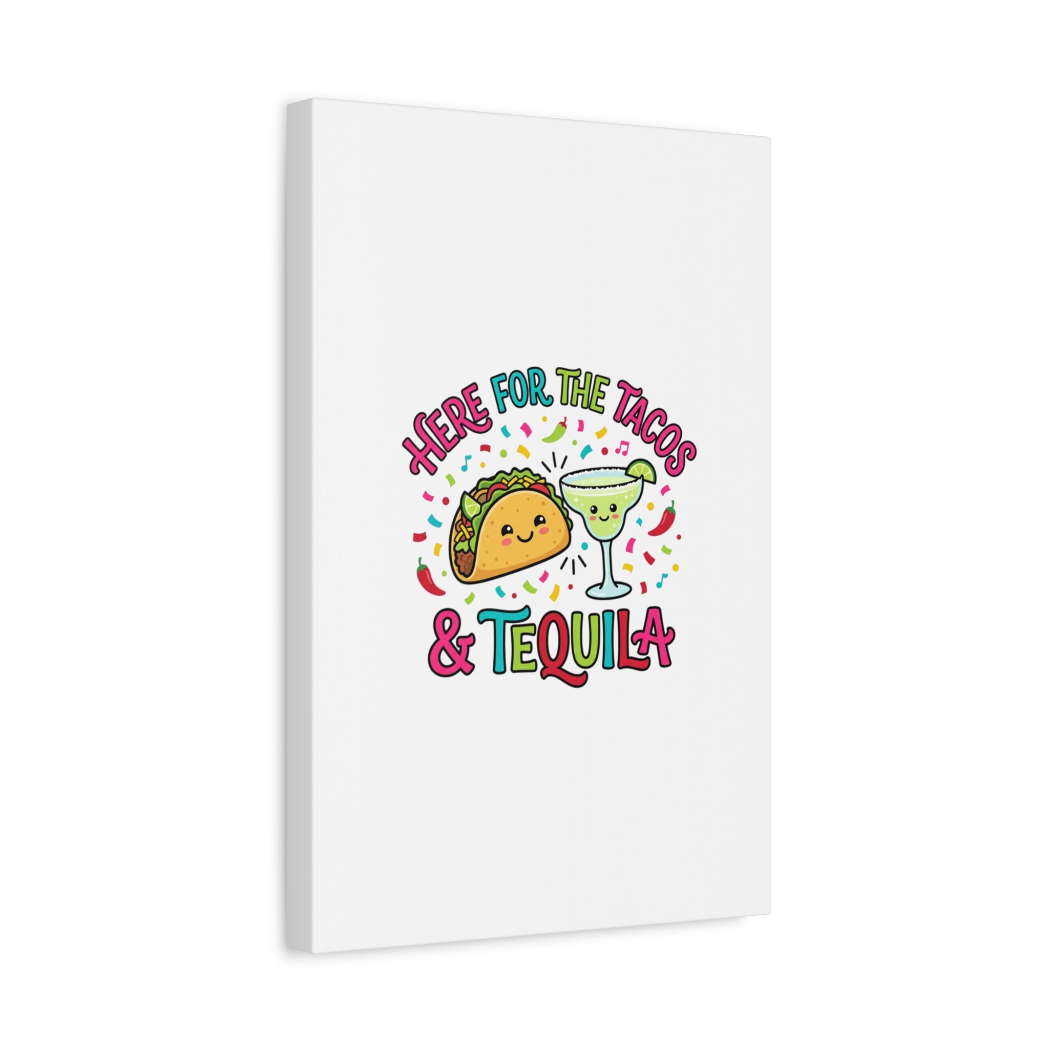 Here for the Tacos & Tequila Canvas | Cinco de Mayo fiesta decor