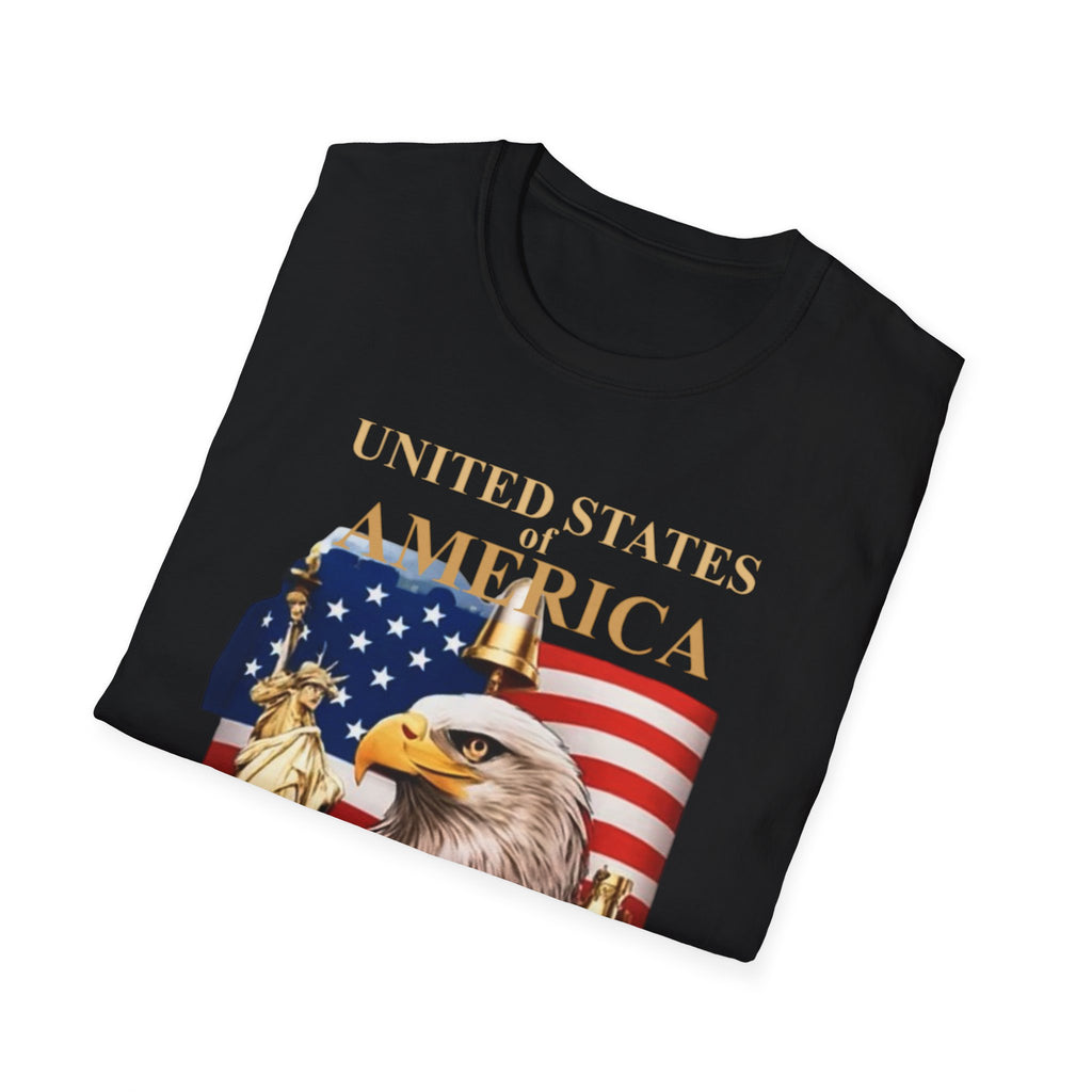 America 250th Anniversary T-Shirt – Bald Eagle, Flag & Liberty Icons (1776–2026)