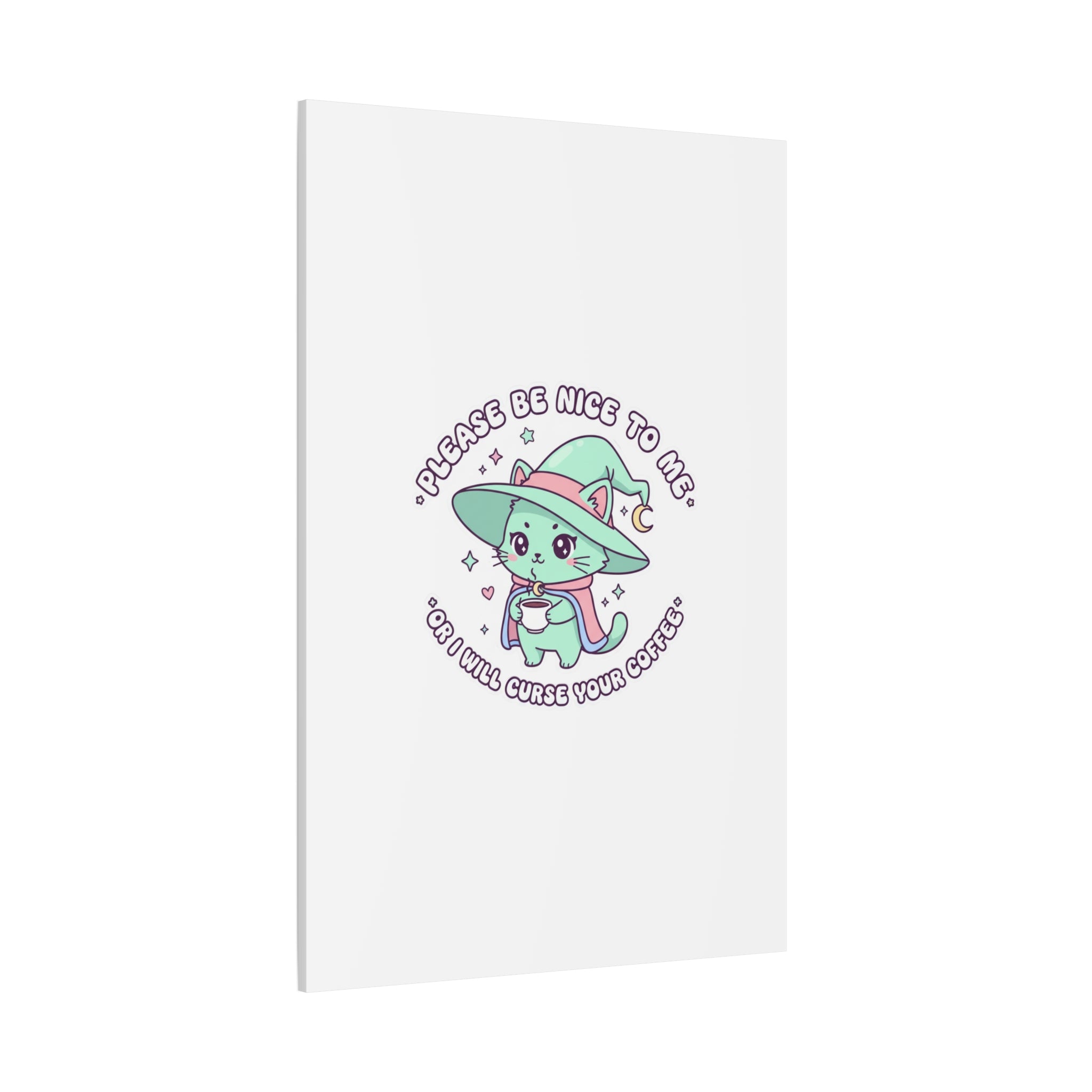 Please Be Nice To Me Canvas | Soft Threat kawaii menacing art