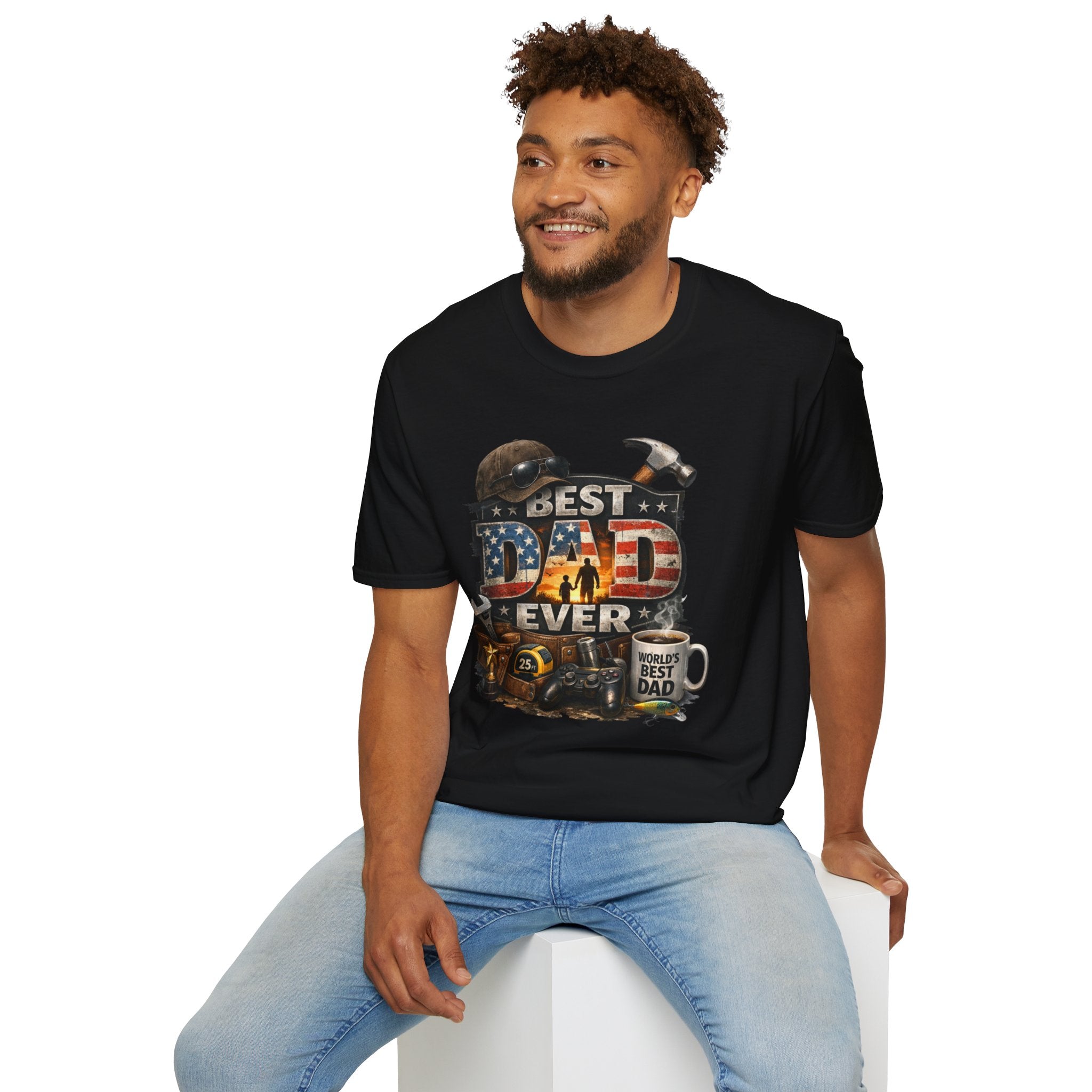 Best Dad Ever Carpenter T-Shirt – Father’s Day Tool Vintage Tee