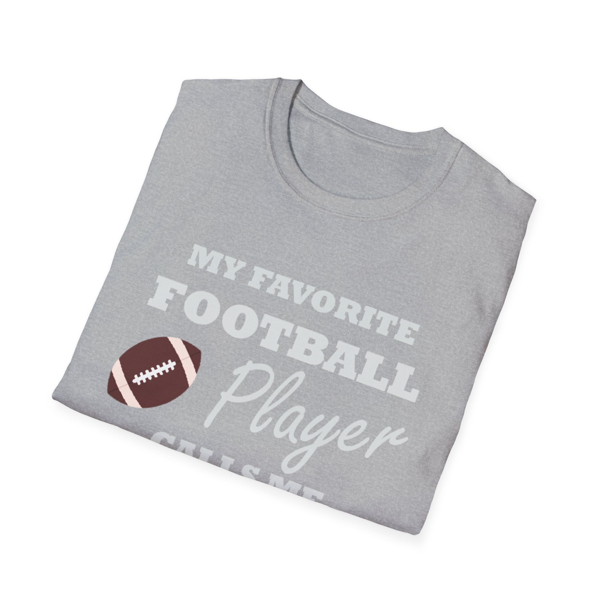 My Favorite Football Player Calls Me Mema T-Shirt — Grandma Football Mom Gift