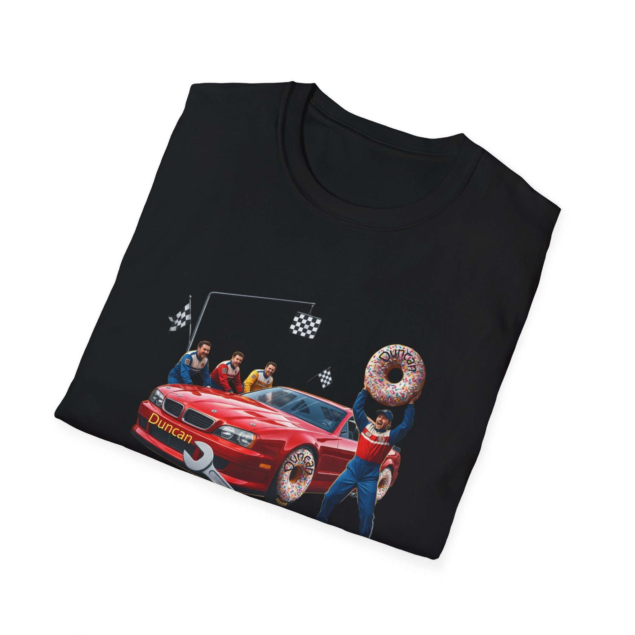 Duncan Misunderstood the Assignment Nascar T-Shirt | Funny Car Donut Racing Design