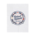 Retired & Radiant Velveteen Plush Blanket | retirement gifts, personalized retirement gifts