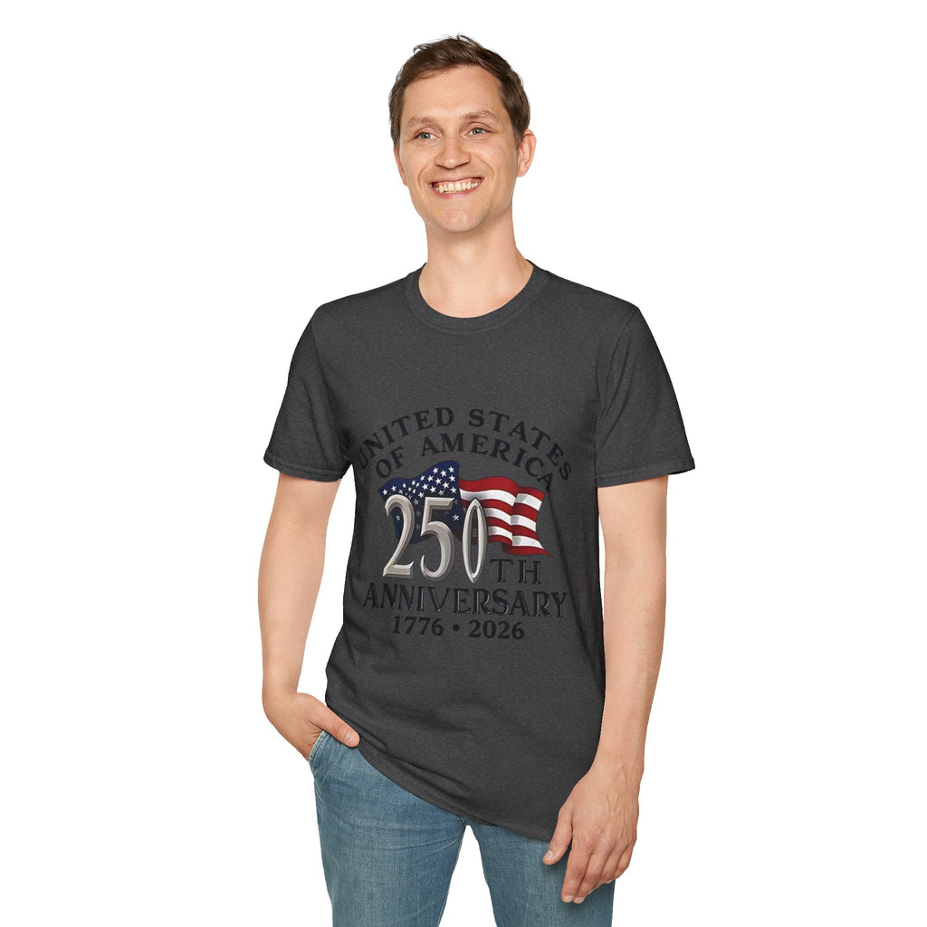 250th Anniversary T-Shirt — United States of America 1776–2026 Flag Tee
