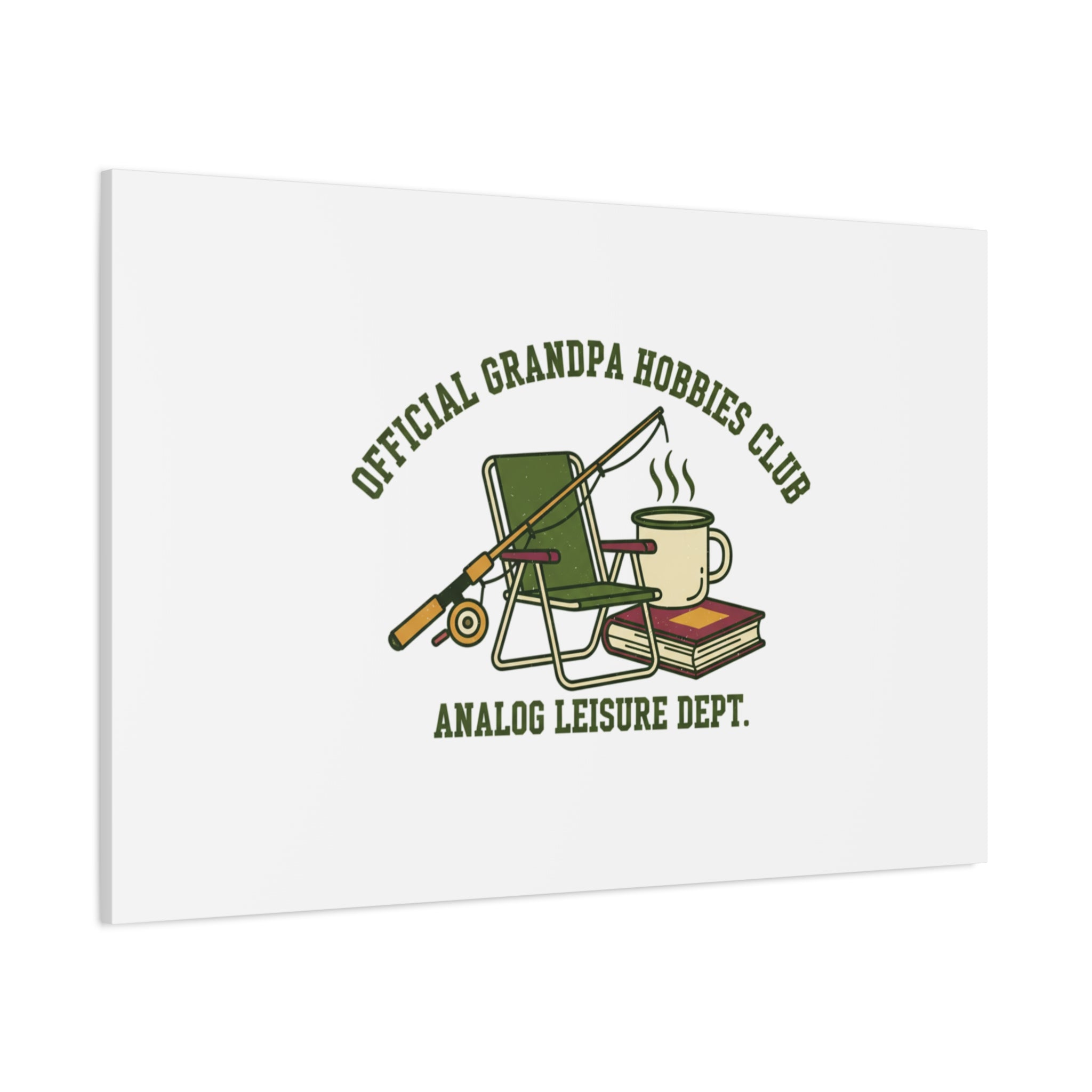 Analog Leisure Dept. Fishing Graphic Canvas | Grandpa Core, Retro Wildlife