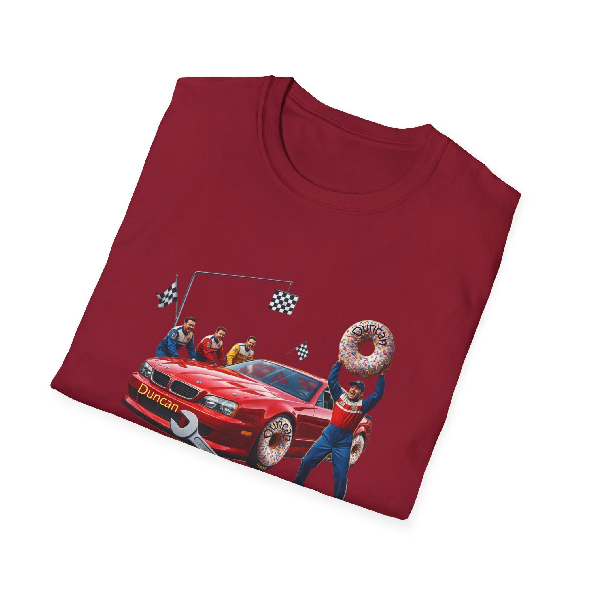 Duncan Misunderstood the Assignment Nascar T-Shirt | Funny Car Donut Racing Design