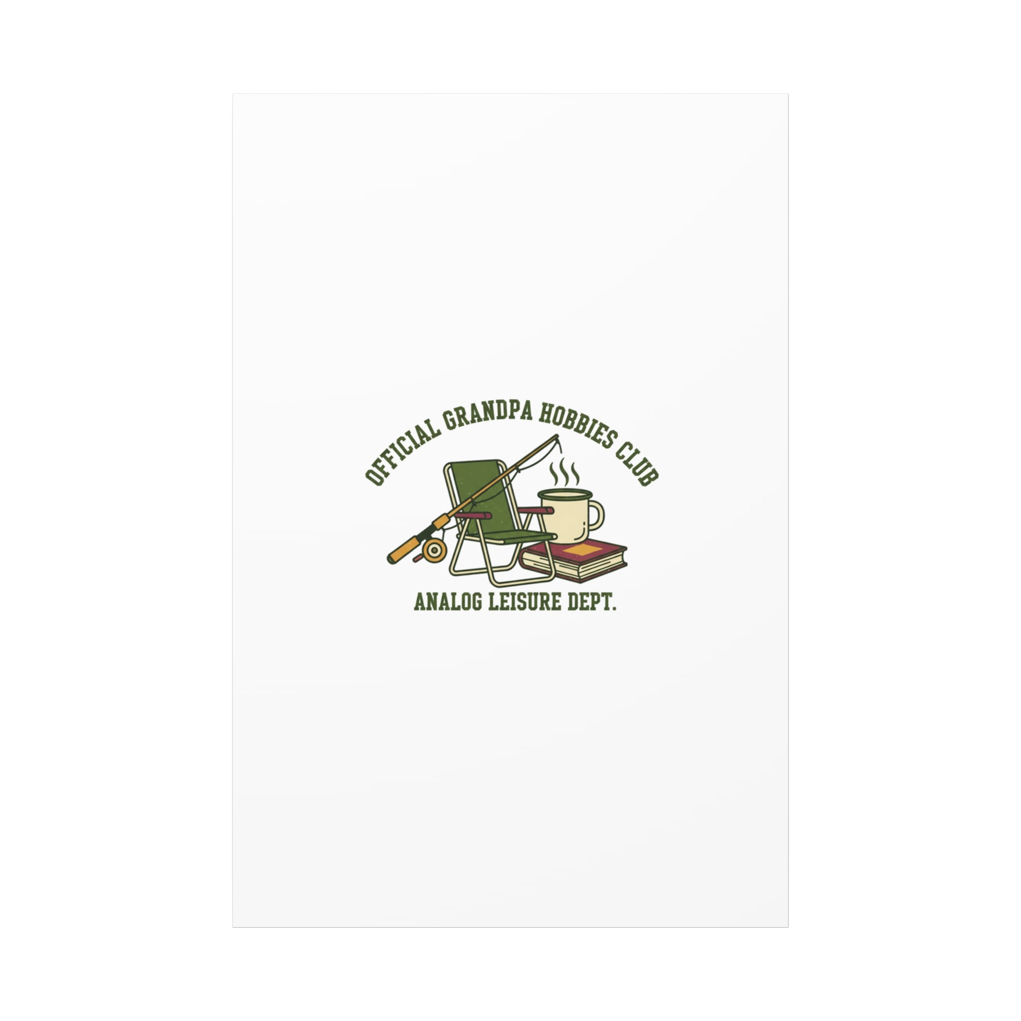 Analog Leisure Dept. Fishing Graphic Canvas | Grandpa Core, Retro Wildlife