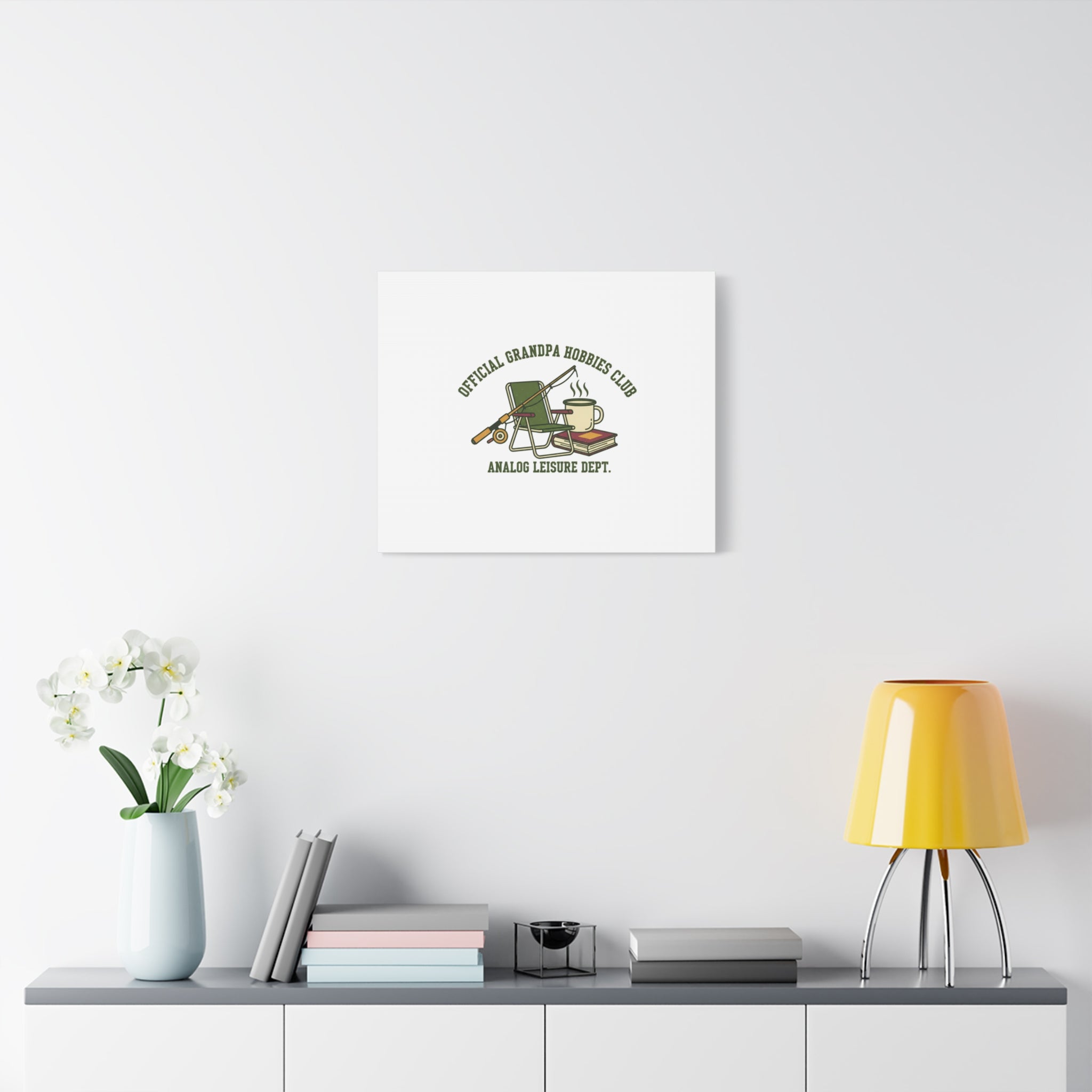 Analog Leisure Dept. Fishing Graphic Canvas | Grandpa Core, Retro Wildlife