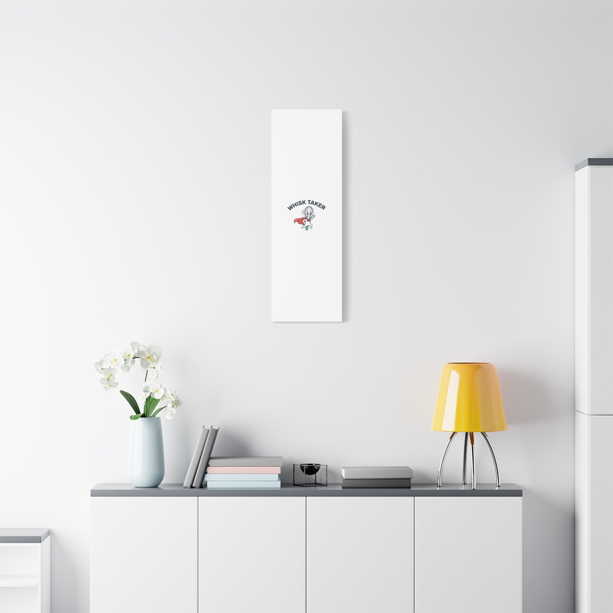Whisk Taker Canvas, Stretched | Kitchen Pun Minimalism, cooking humor