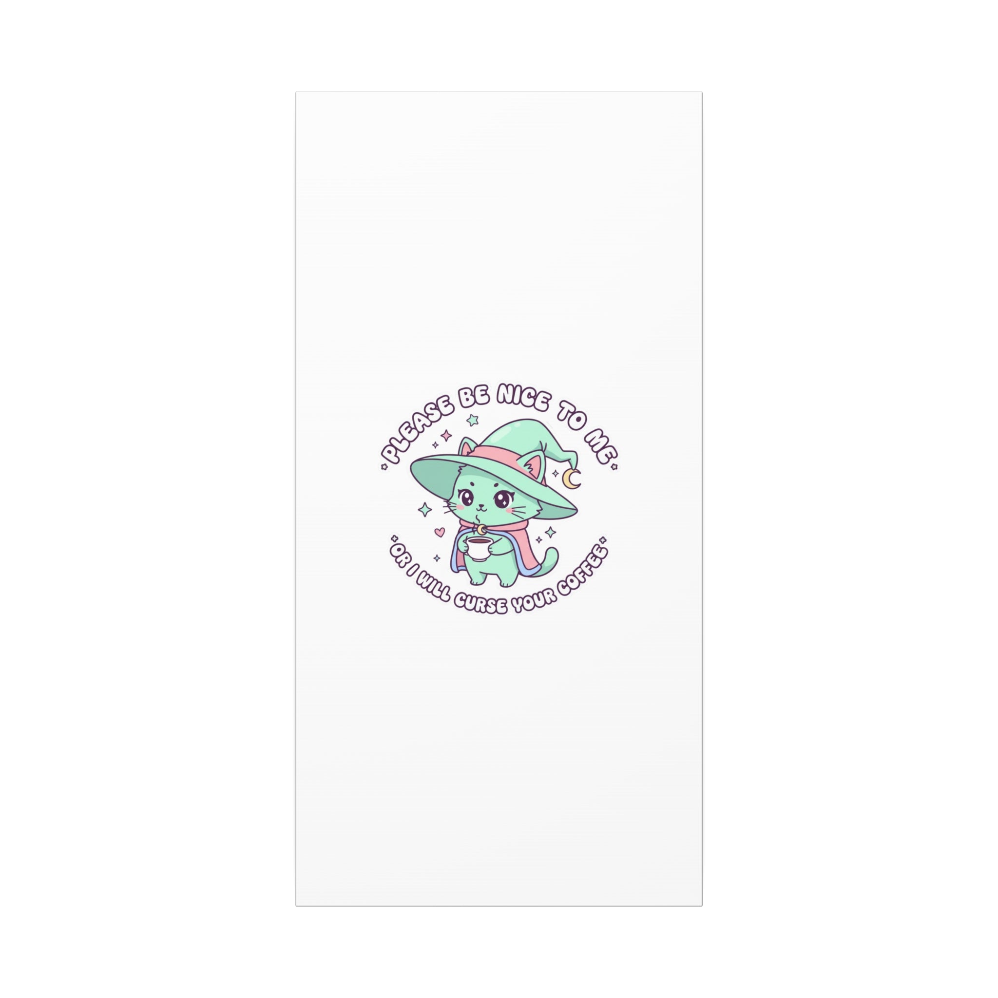 Please Be Nice To Me Canvas | Soft Threat kawaii menacing art