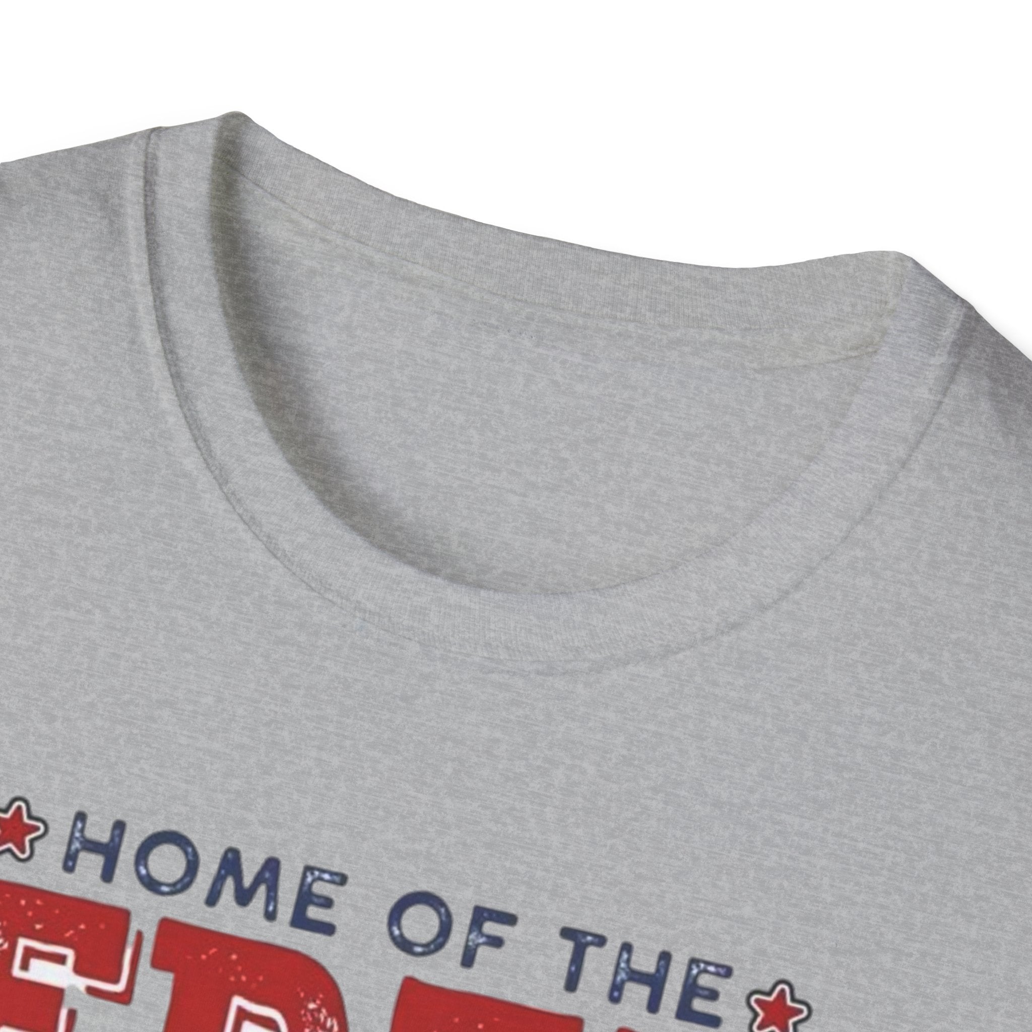 Patriotic Eagle T-Shirt — "Home of the Free Because of the Brave"