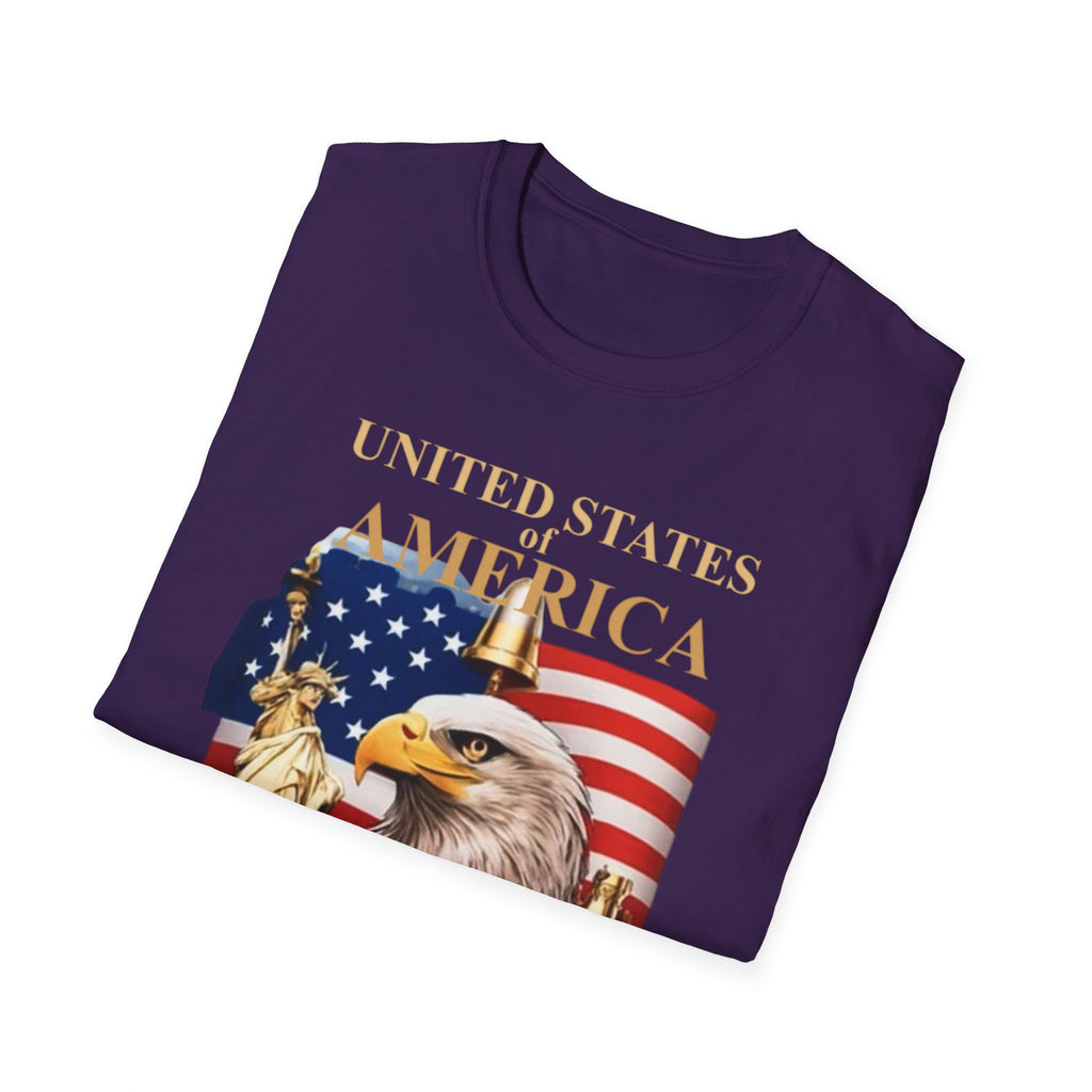 America 250th Anniversary T-Shirt – Bald Eagle, Flag & Liberty Icons (1776–2026)