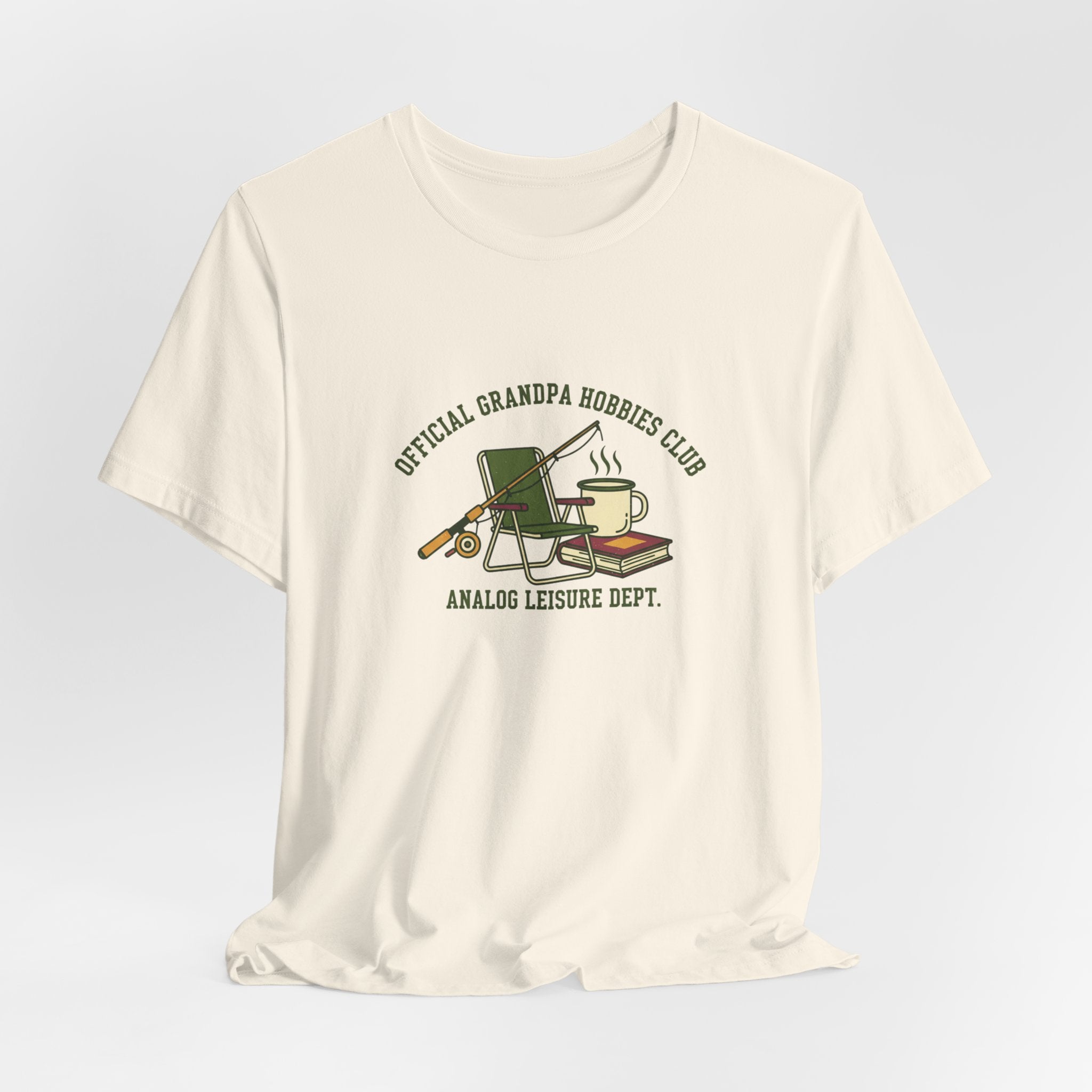Official Grandpa Hobbies Club Tee | retro fishing shirt, vintage wildlife tee