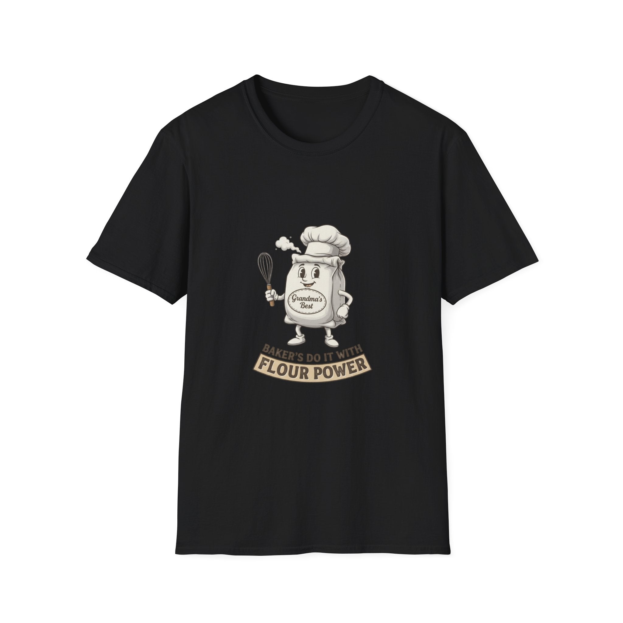 Bakers Do It With Flour Power T-Shirt — Funny Baking Chef Tee