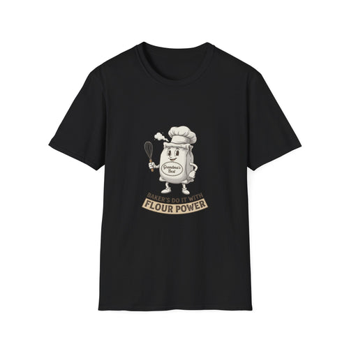 Bakers Do It With Flour Power T-Shirt — Funny Baking Chef Tee