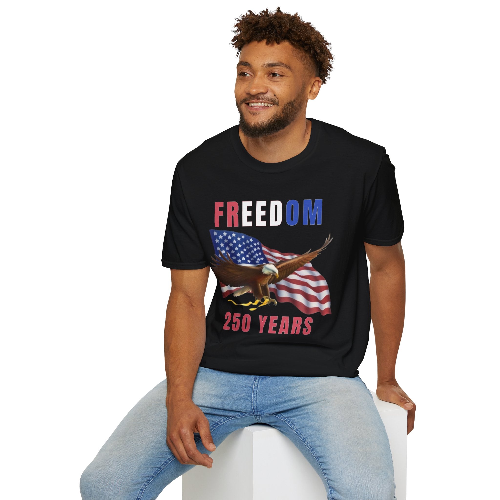 Freedom Eagle 250 Years T-Shirt | American Flag Patriotic Tee