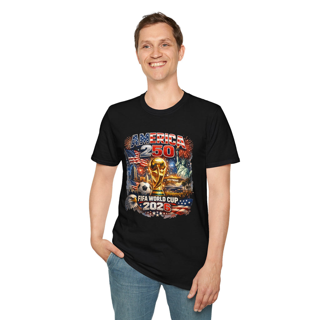 T-Shirt FIFA — America 250 World Cup 2026 Patriotic Soccer Celebration