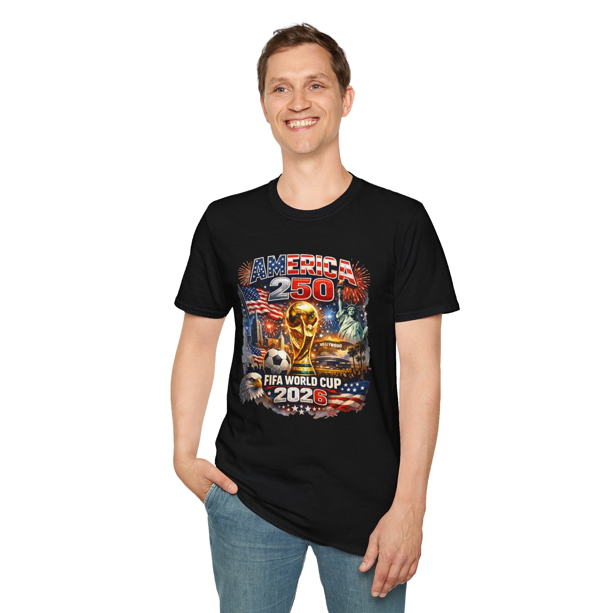 T-Shirt FIFA — America 250 World Cup 2026 Patriotic Soccer Celebration