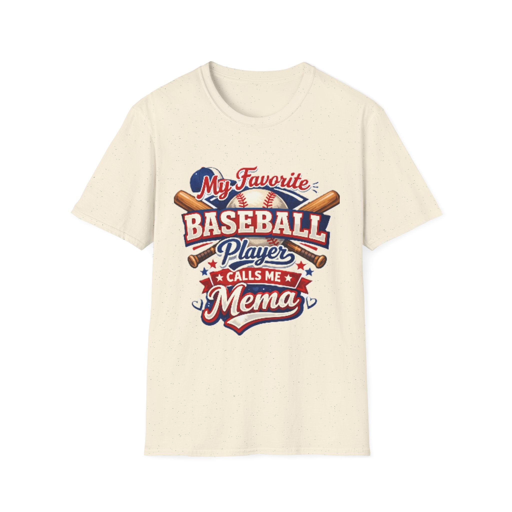 Baseball Mama T-Shirt — “My Favorite Baseball Player Calls Me Mama” Graphic Shirt