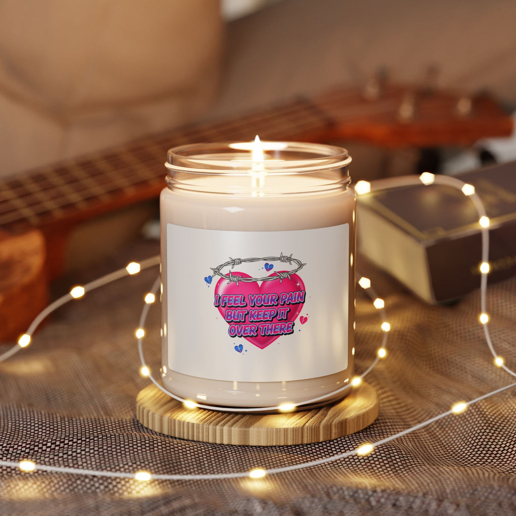 Snarky Neon Heart Candle | Soy Candle, Airbrush Y2K Cherub Style