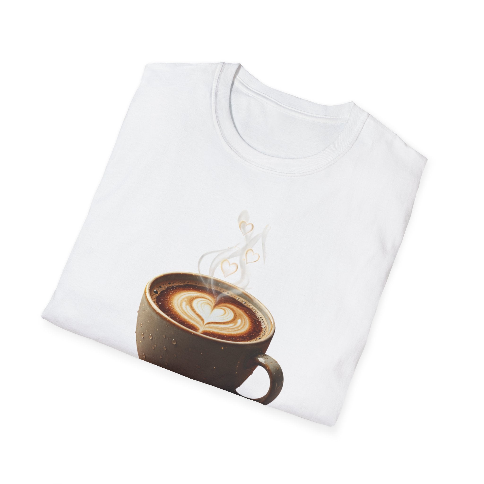 Coffee Lover T-Shirt — Latte Art Cup Graphic Tee