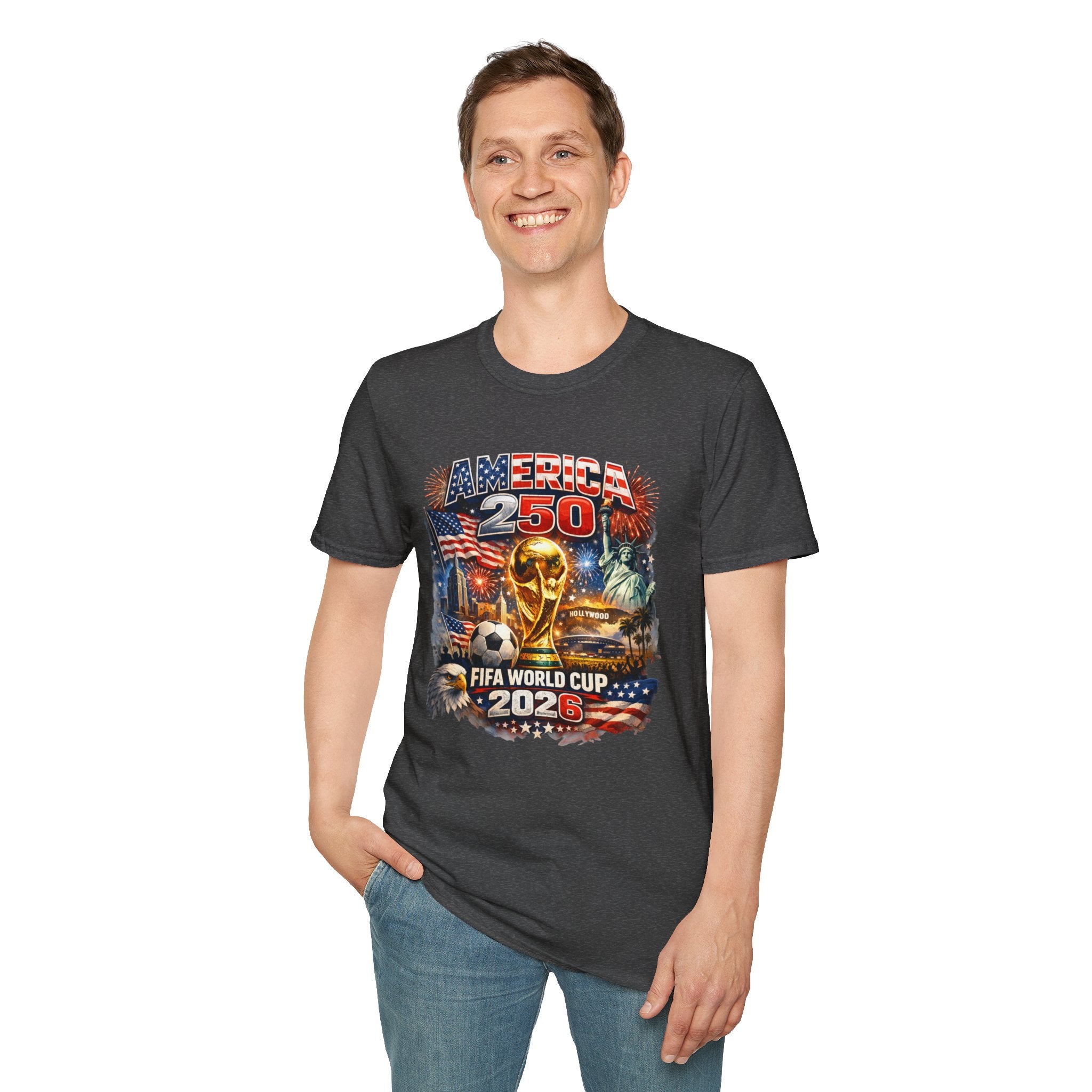 T-Shirt FIFA — America 250 World Cup 2026 Patriotic Soccer Celebration